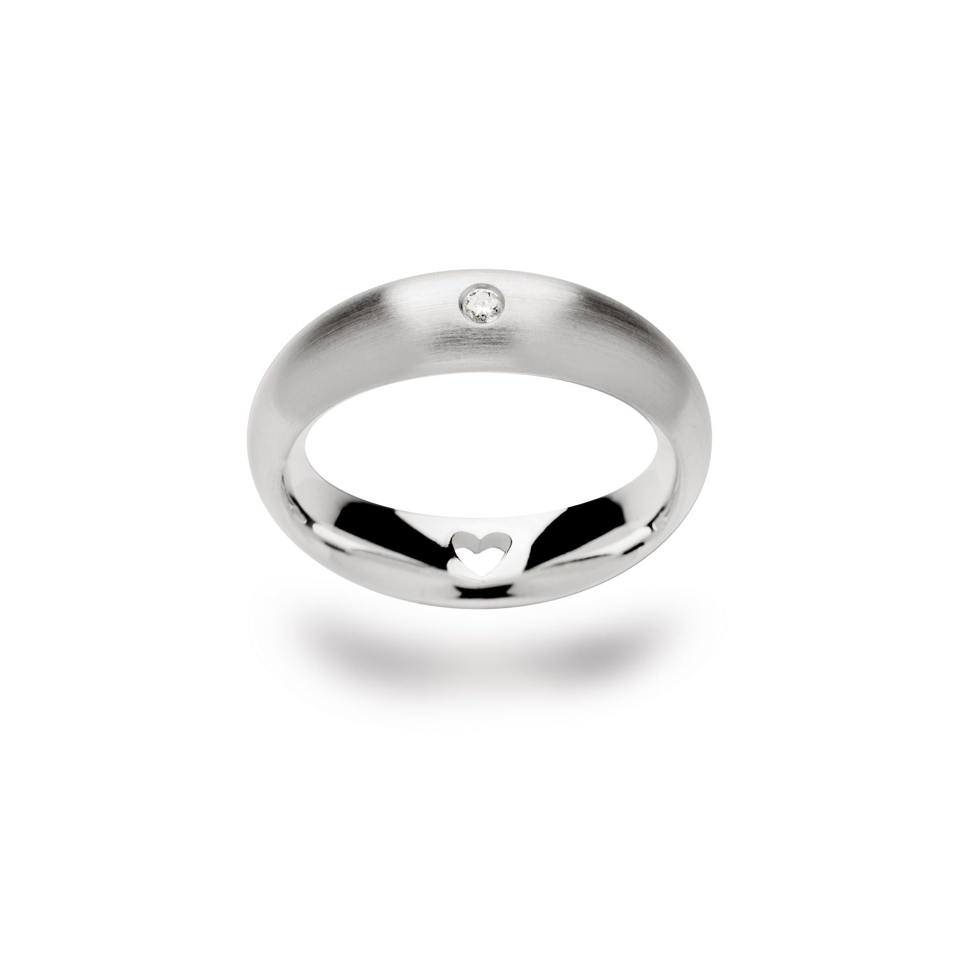 BASTIAN INVERUN - Ring Be My Love in Silber mattiert mit Brillant - Juwelier Donkel
