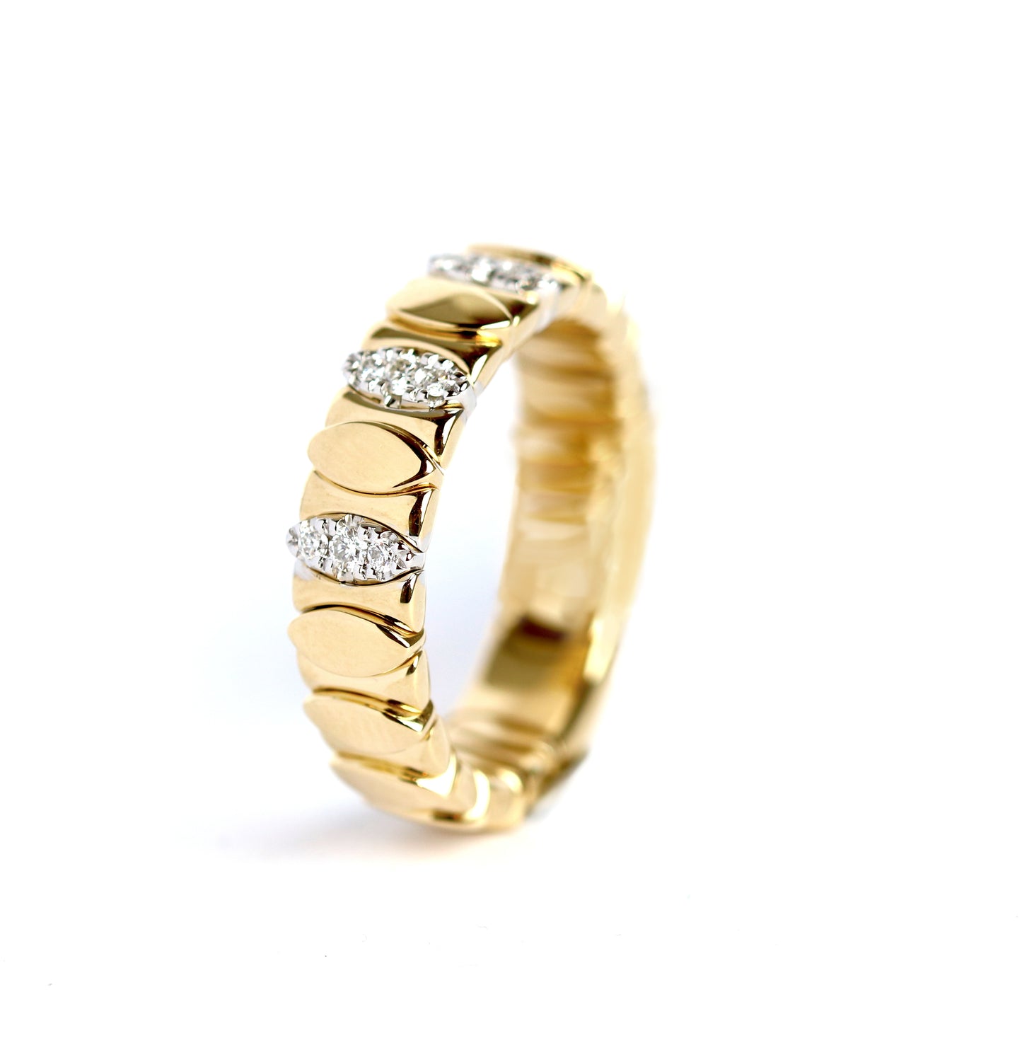 WILHELM MÜLLER - Ring felxibel in Gold mit Brillanten