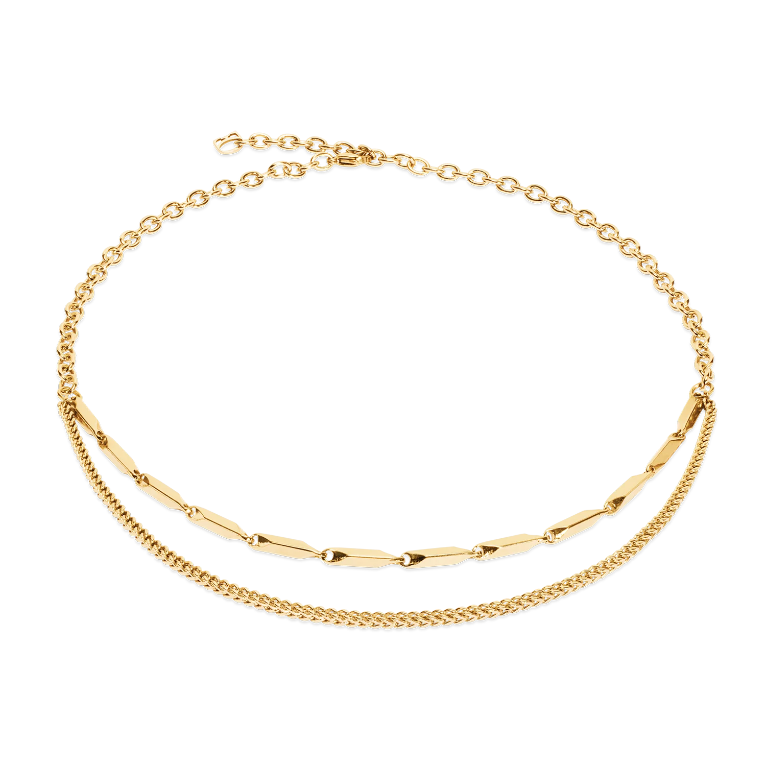 Halskette Twisted Layers gold