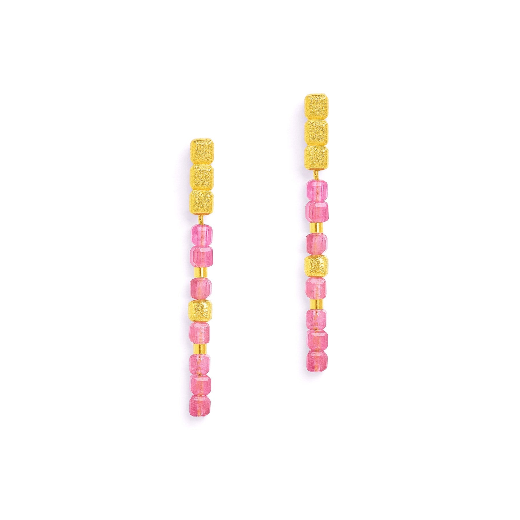 BERND WOLF - Cuseni Ohrhänger mit pink Turmalin