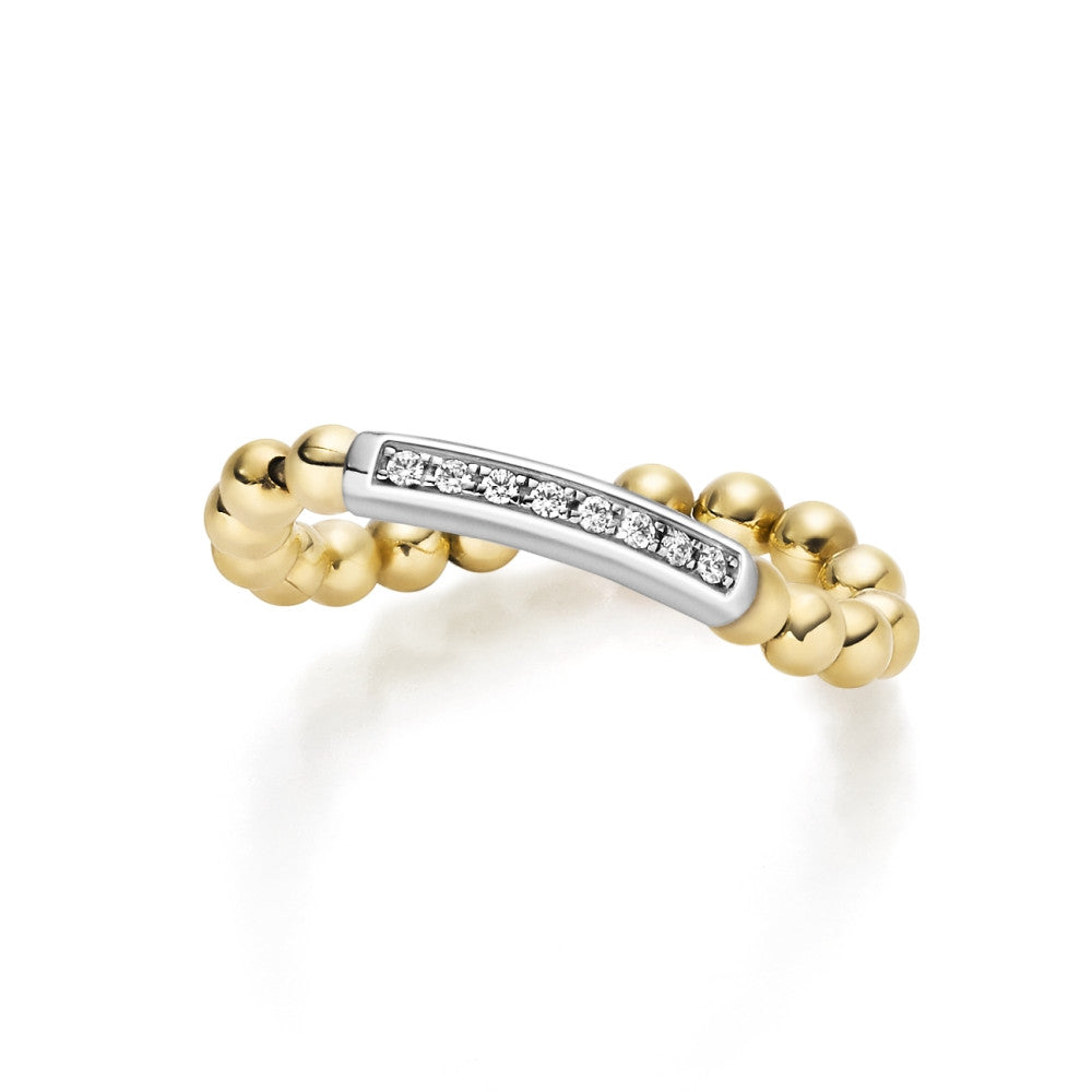 WILHELM MÜLLER - Ring flexibel in Bicolor Gold mit Brillanten