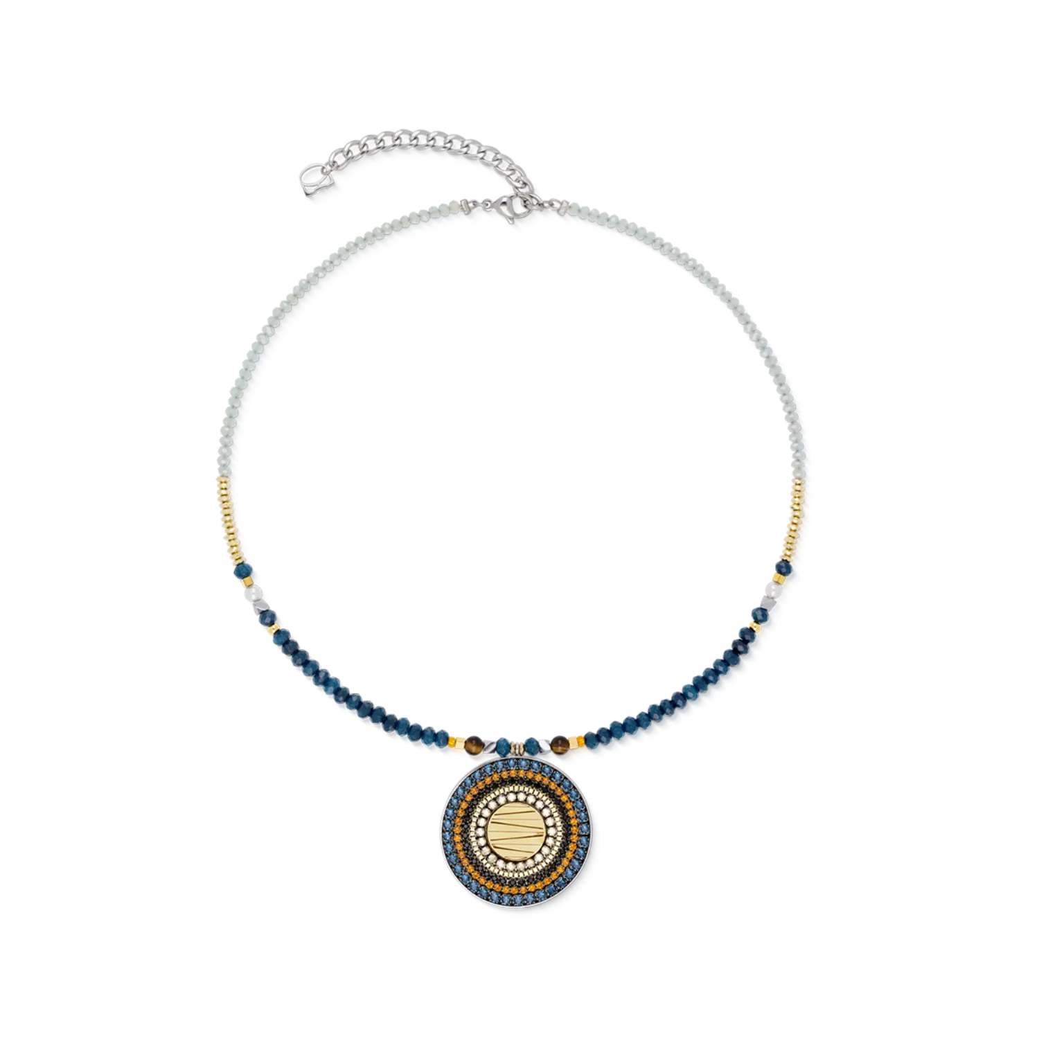 COEUR DE LION - Halskette Amulett Modern Future Motion bicolor