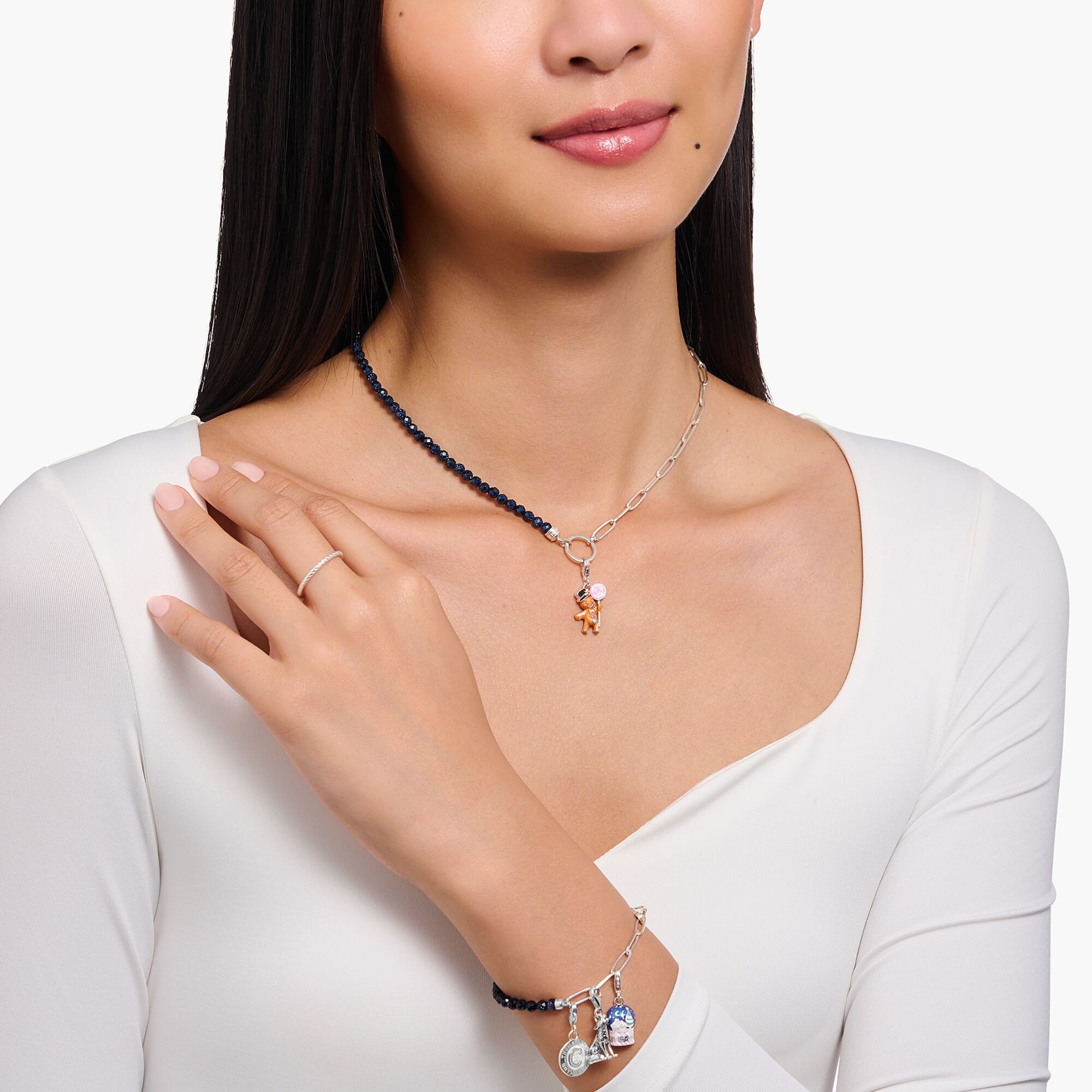 THOMAS SABO - Charm-Anhänger Lebkuchenmännchen in Silber