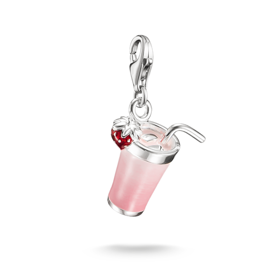 THOMAS SABO - Charm-Anhänger Pink Matcha Original Silber