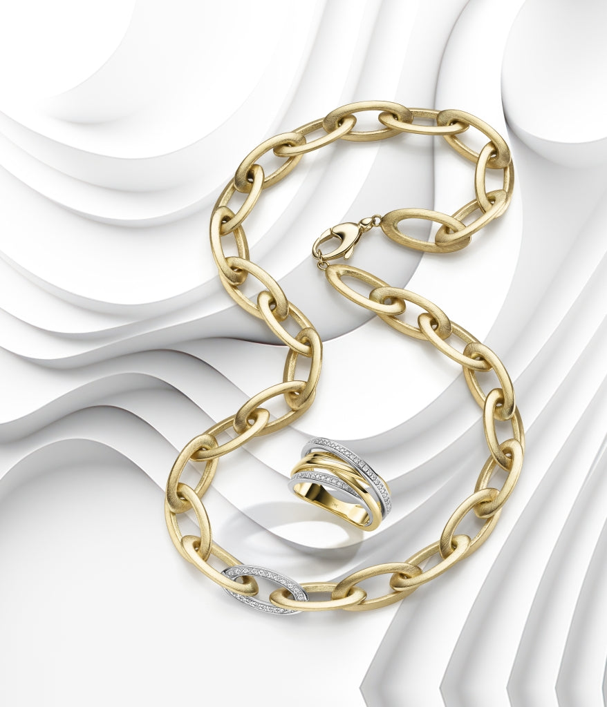 WILHELM MÜLLER - Halskette in Gold mit Brillanten