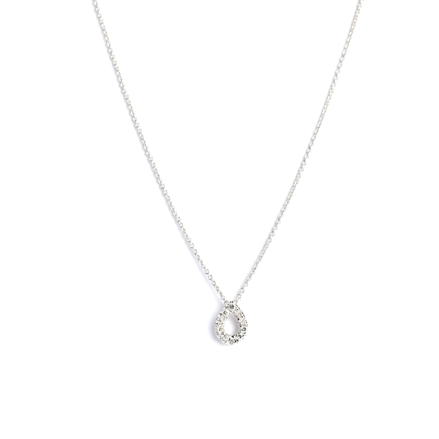 WILHELM MÜLLER - Halskette im Tropfen Design mit Diamant Mehrsteiner