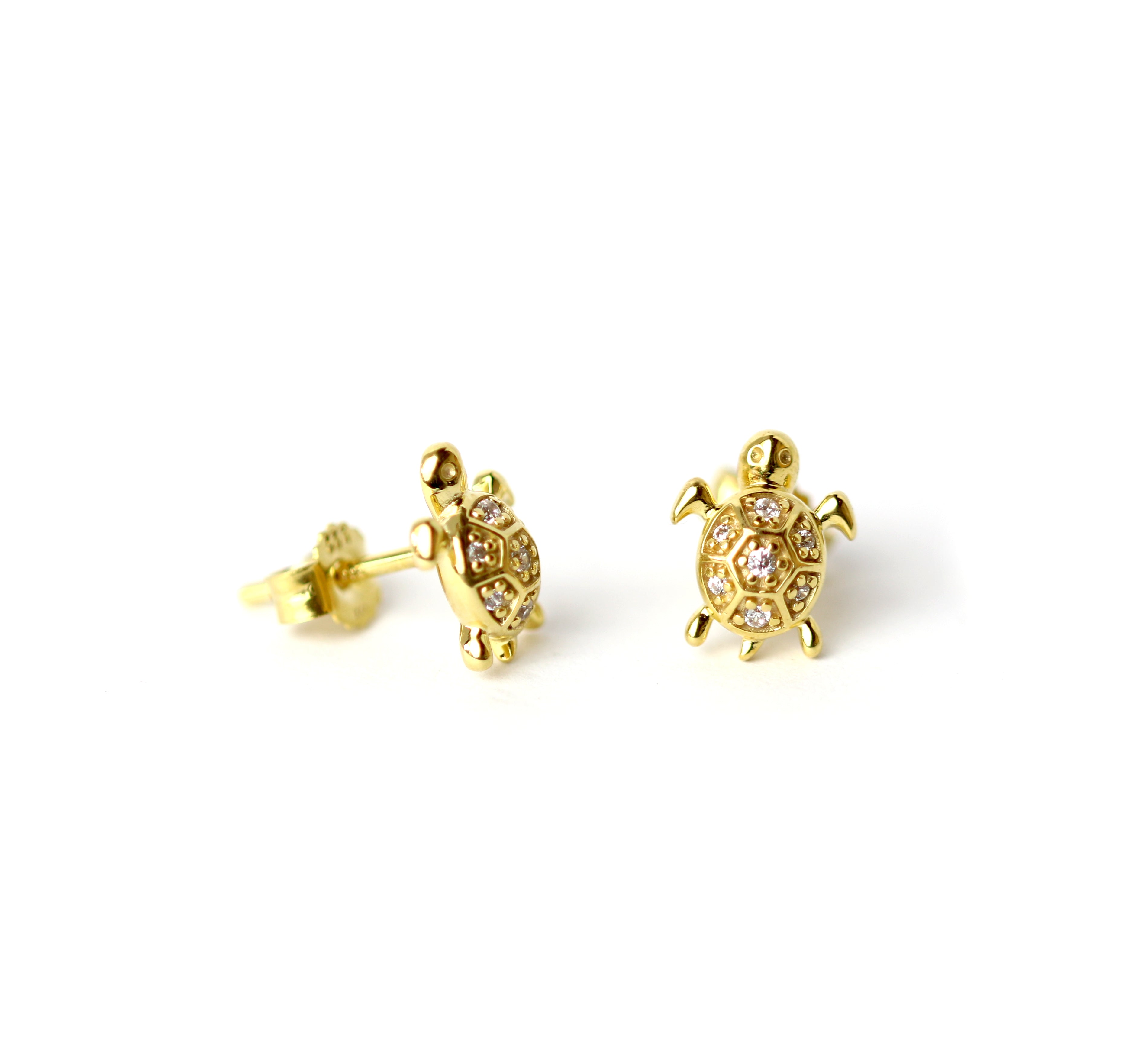 WILHELM MÜLLER - Kinderohrstecker in Gold mit Schildkröten - Juwelier Donkel