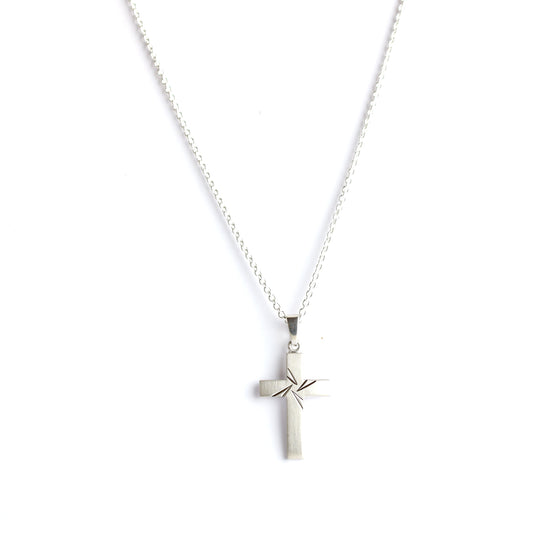 FRÖHLICH - Kreuz Anhänger in Silber mit Zirkonia