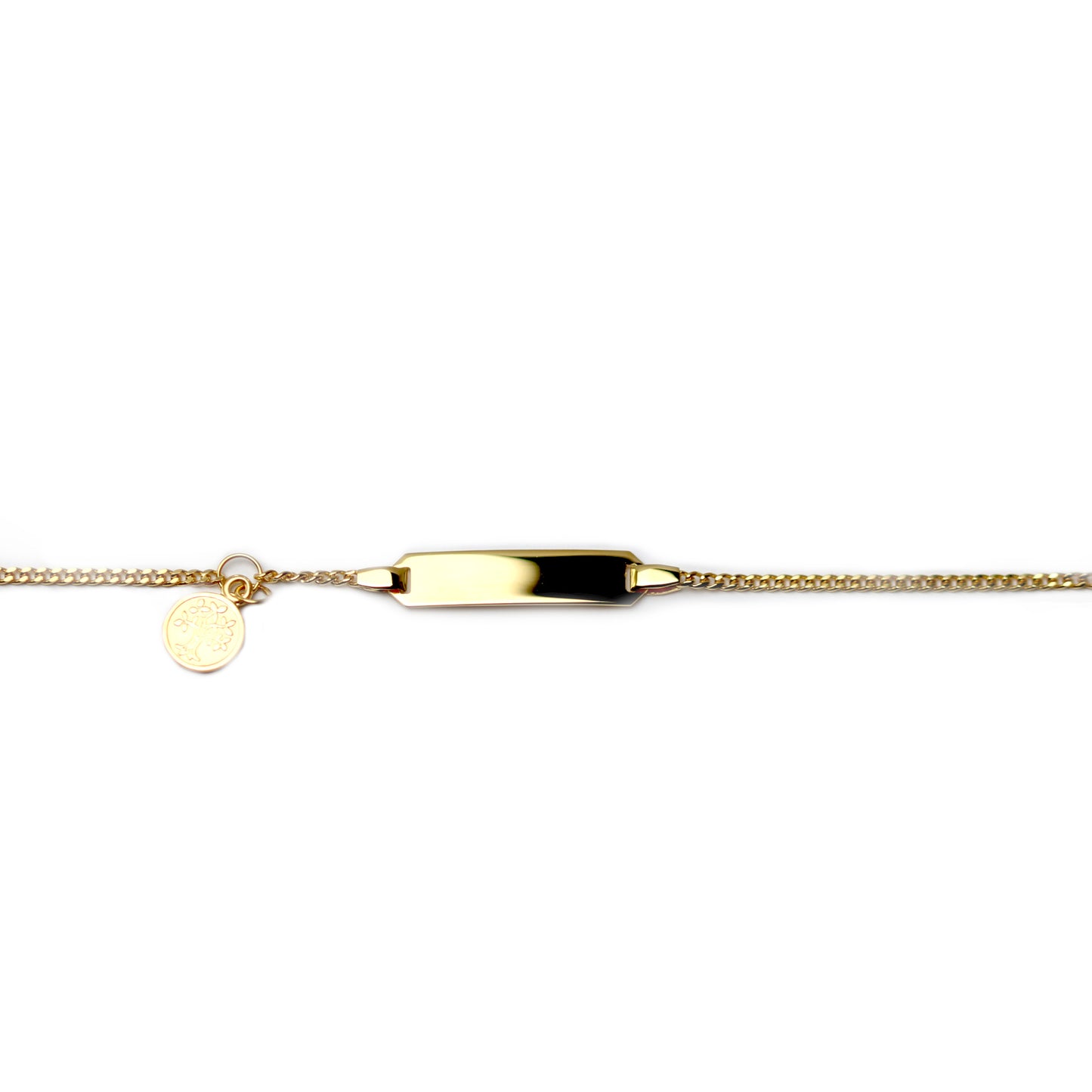 WILHELM MÜLLER - ID Gravurarmband für Babys/ Kinder in Gold mit Lebensbaumanhänger