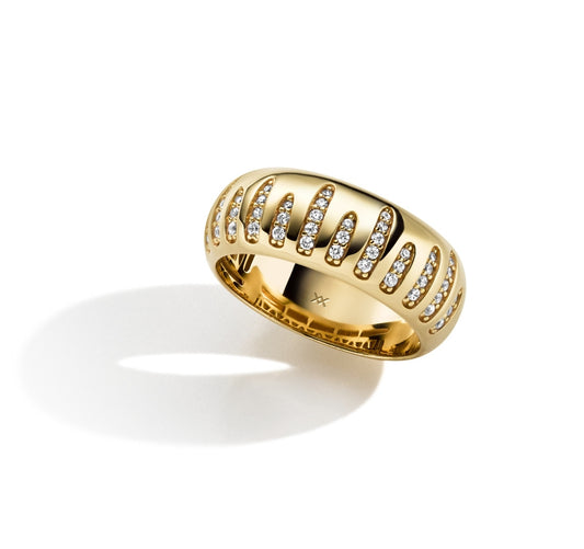 WILHELM MÜLLER - Ring in Silber vergoldet mit Zirkonia