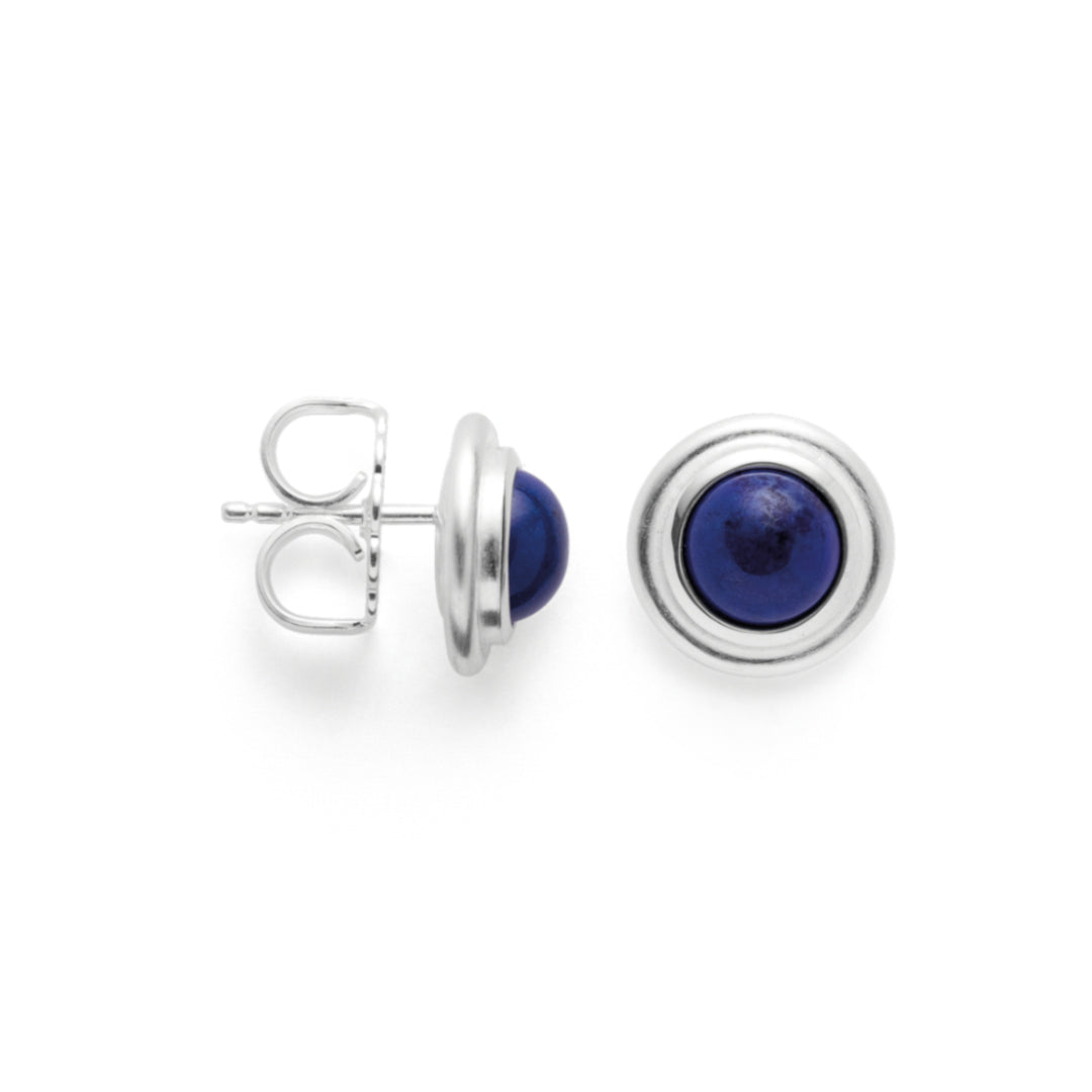 BASTIAN INVERUN - Ohrstecker Deep Ocean Collection in Silber mit tiefblauen Lapis