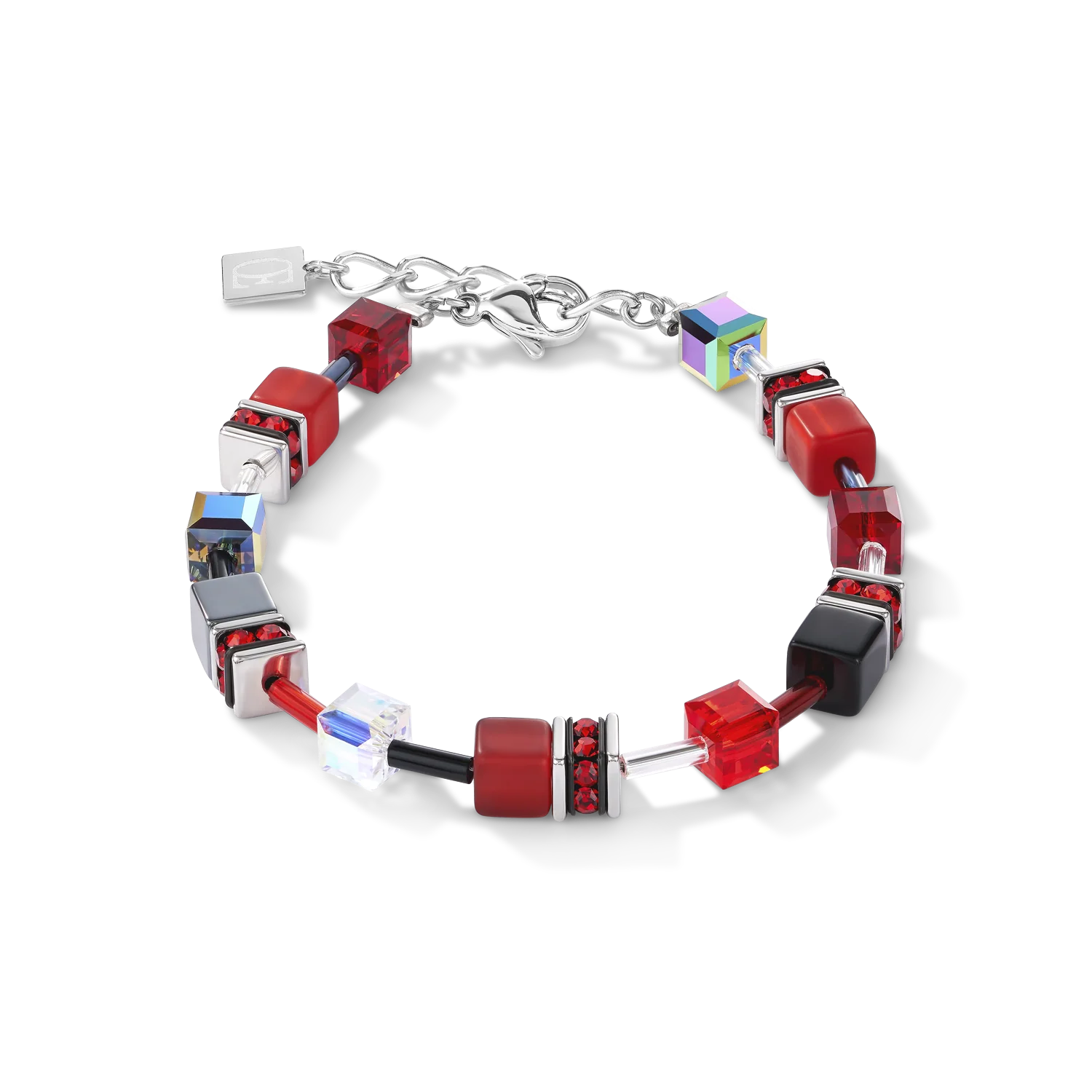 COEUR DE LION - GeoCUBE® Armband rot-hämatit