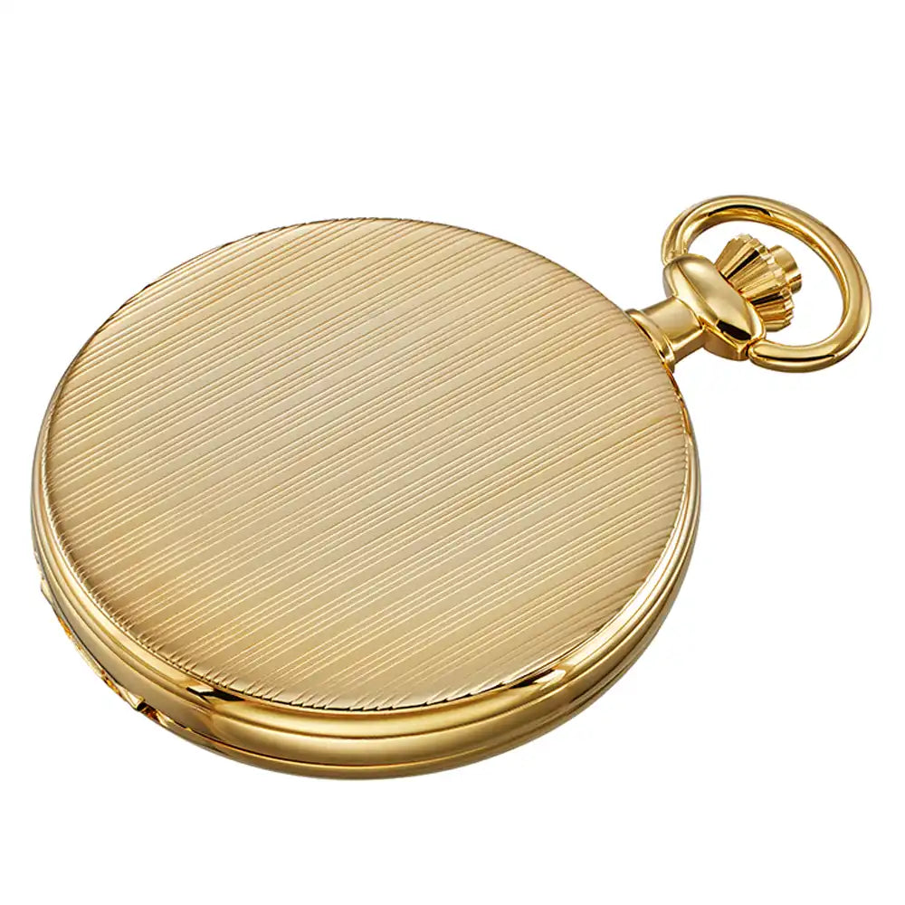 DUGENA - Savonette Taschenuhr Gold Weiß
