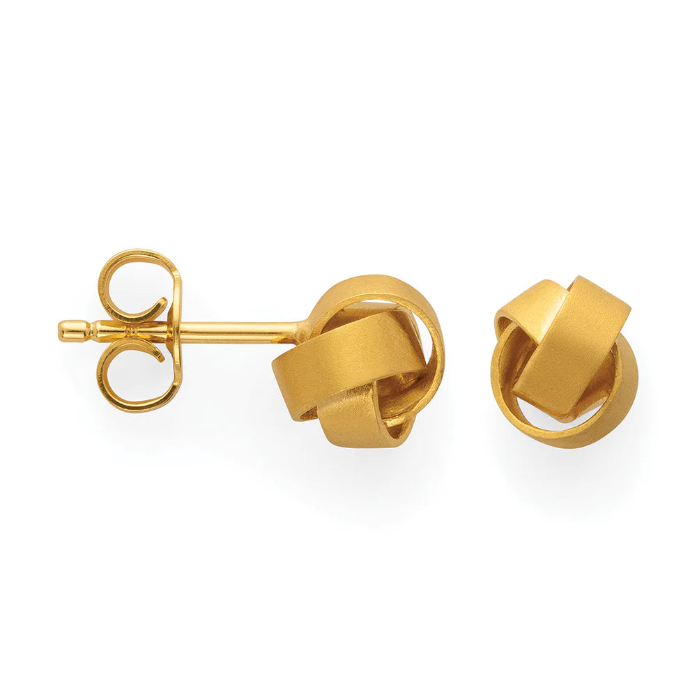 BASTIAN INVERUN - Ohrstecker Little Knot vergoldet