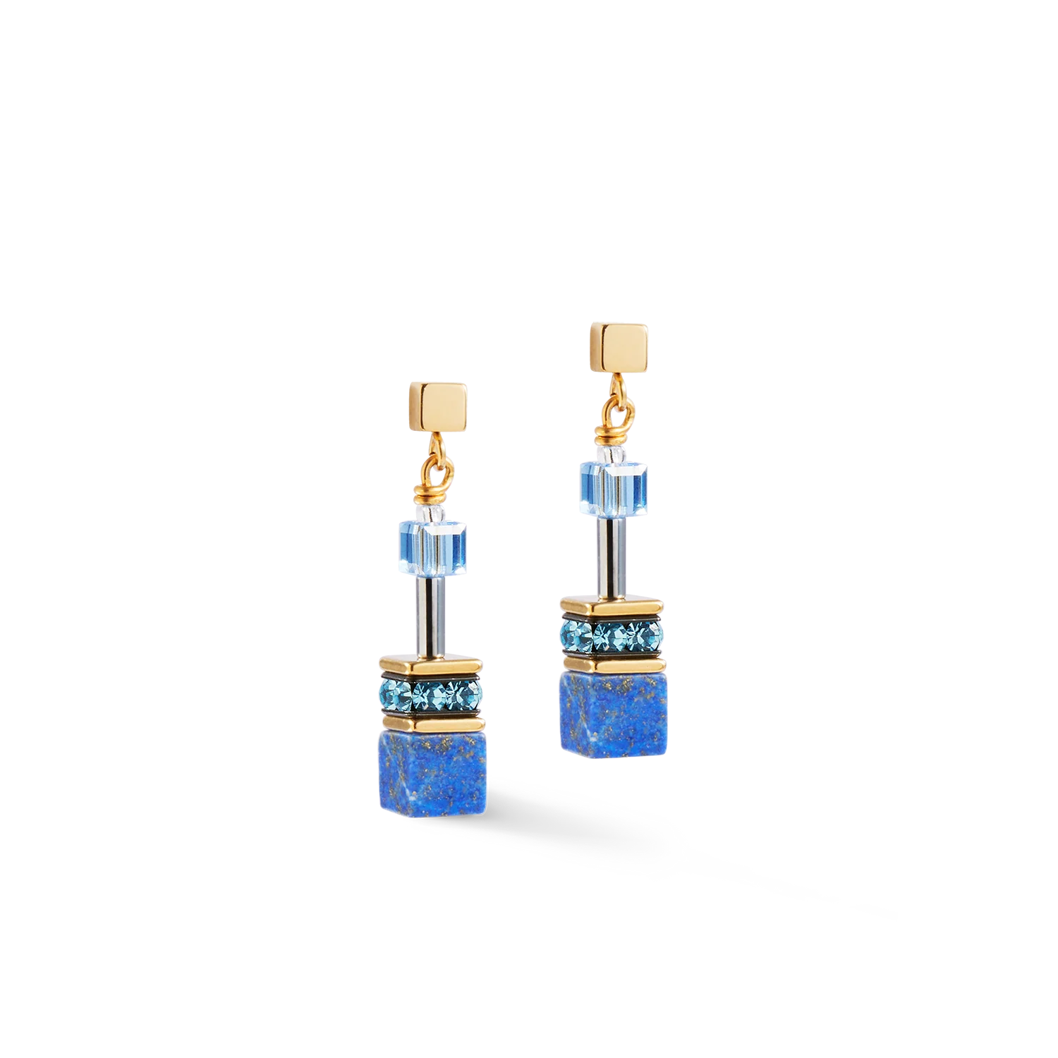 COEUR DE LION - GeoCUBE® Iconic Precious Ohrringe blau