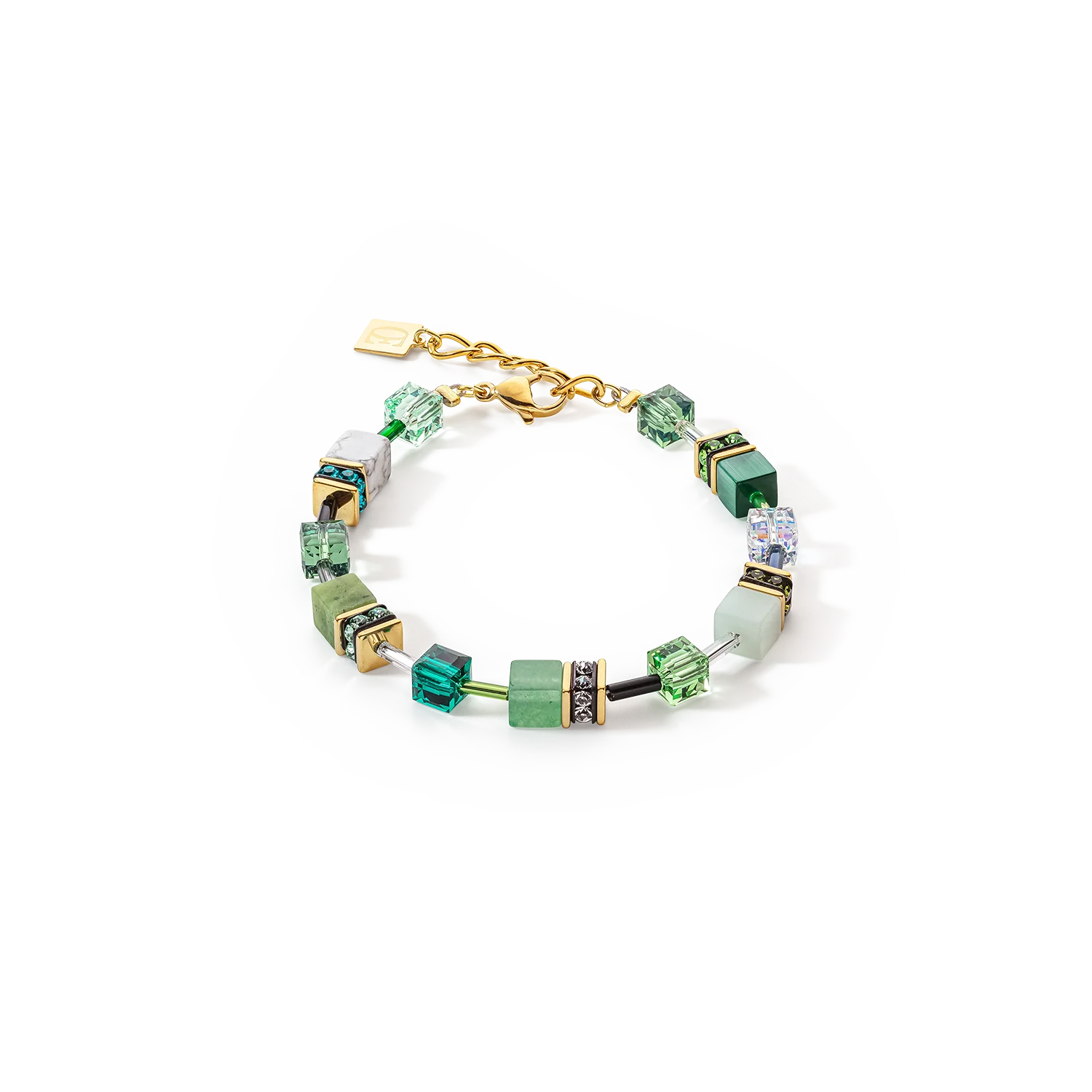 COEUR DE LION - GeoCUBE® Iconic Precious Armband grün