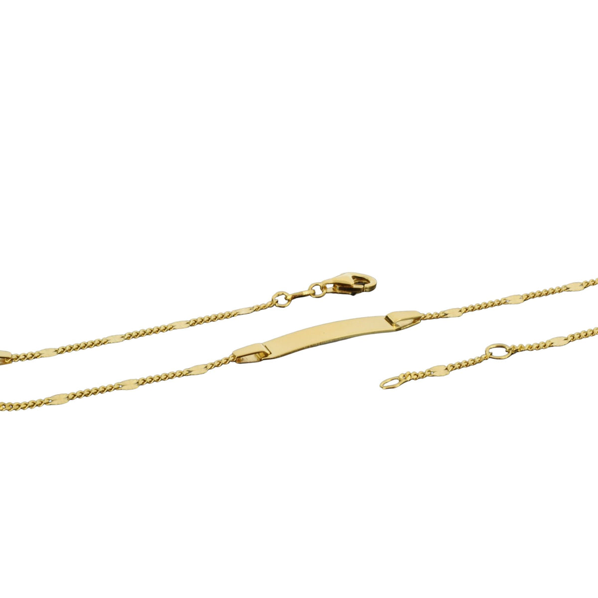 WILHELM MÜLLER - Identarmband 333 Gelbgold ohne Besatz