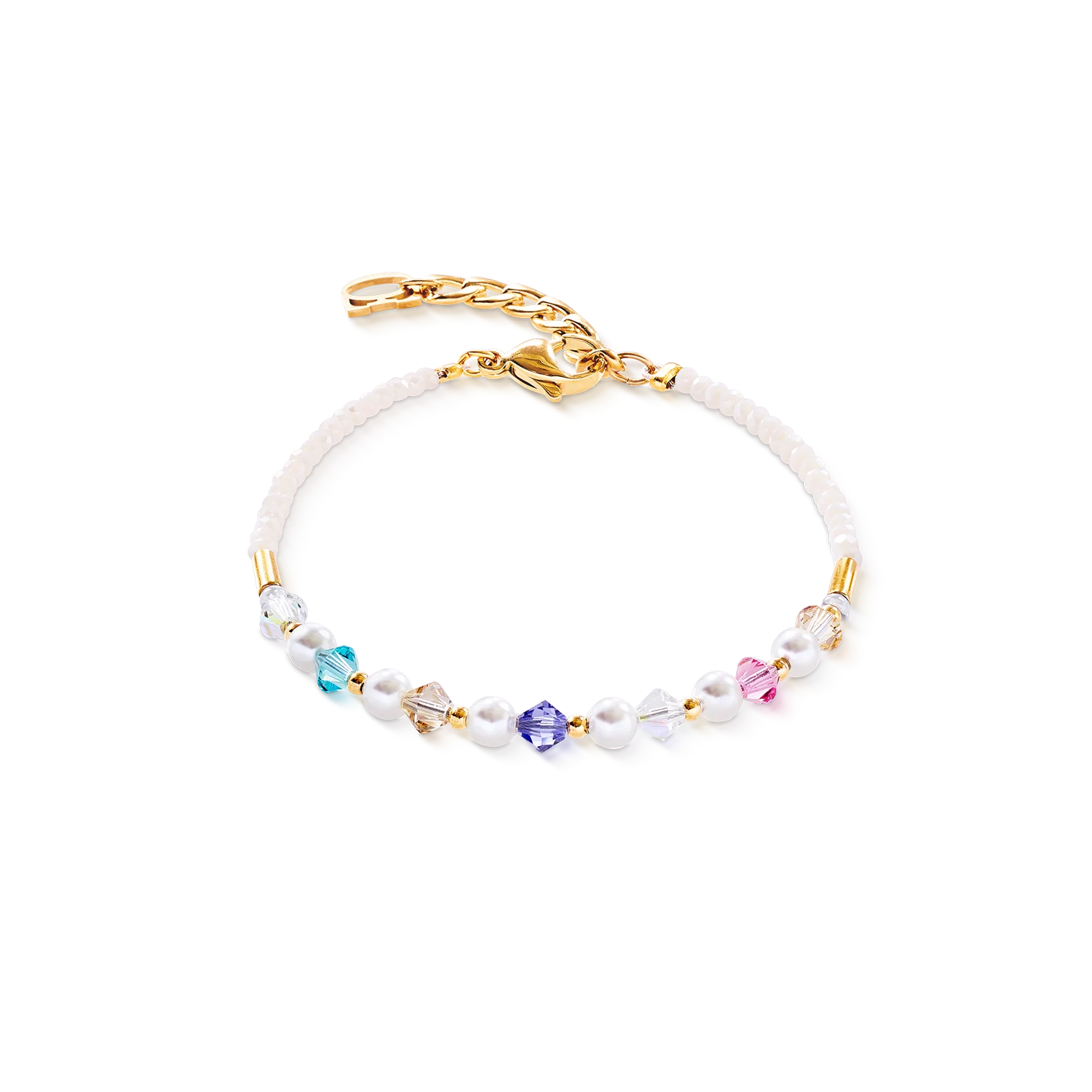 Princess Pearls Armband gold rainbow