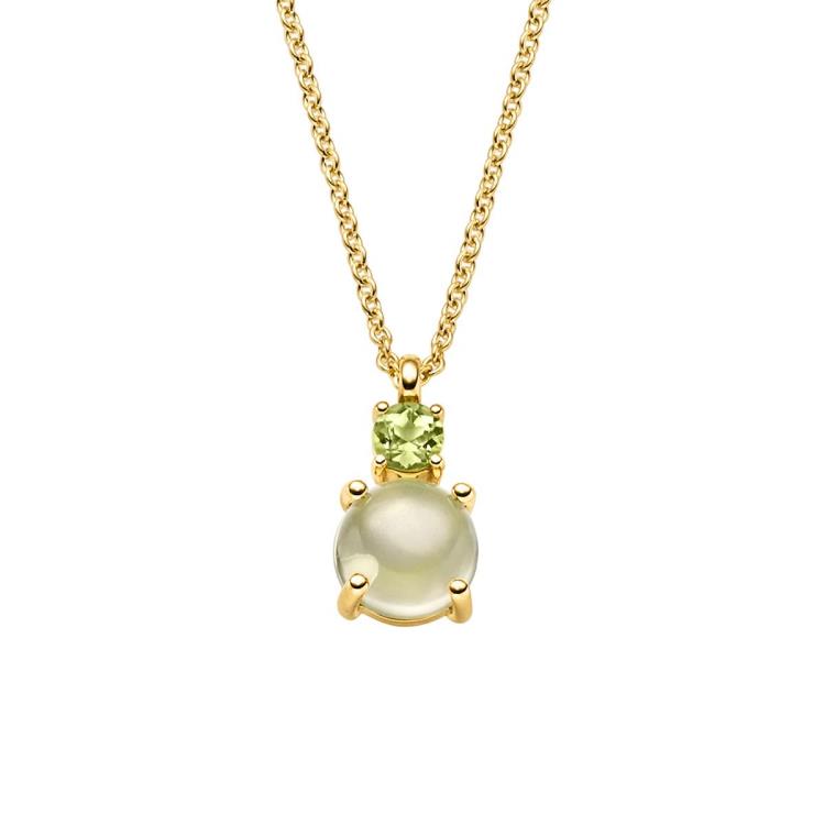 ELAINE FIRENZE - Kette mit Anhänger Peridot und Lemonquarz