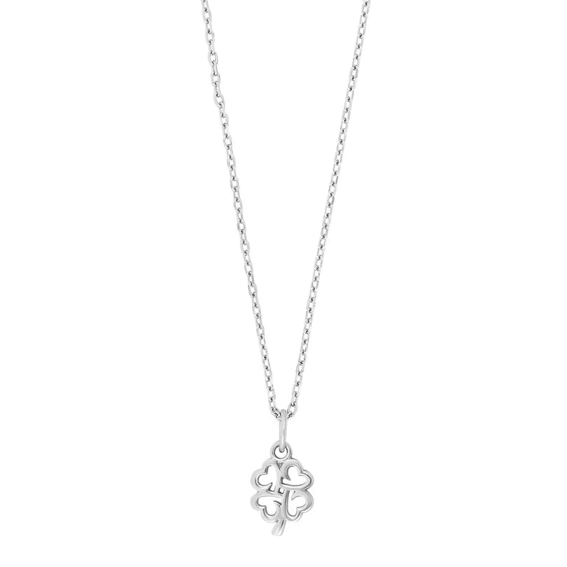 NOA KIDS - Kleeblatt Anhänger mit Kette in Silber