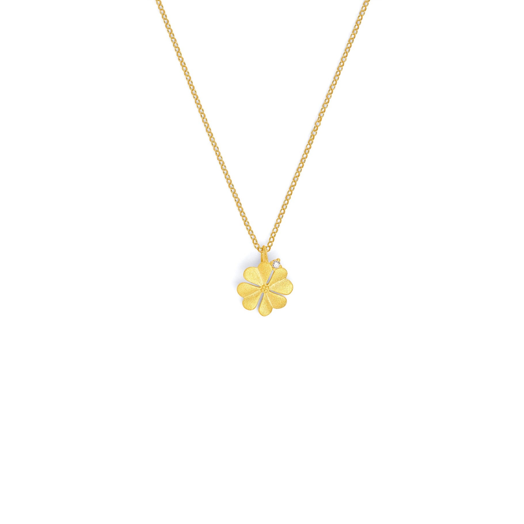 BERND WOLF - Kleenia Halskette Kleeblatt mit Zirkonia