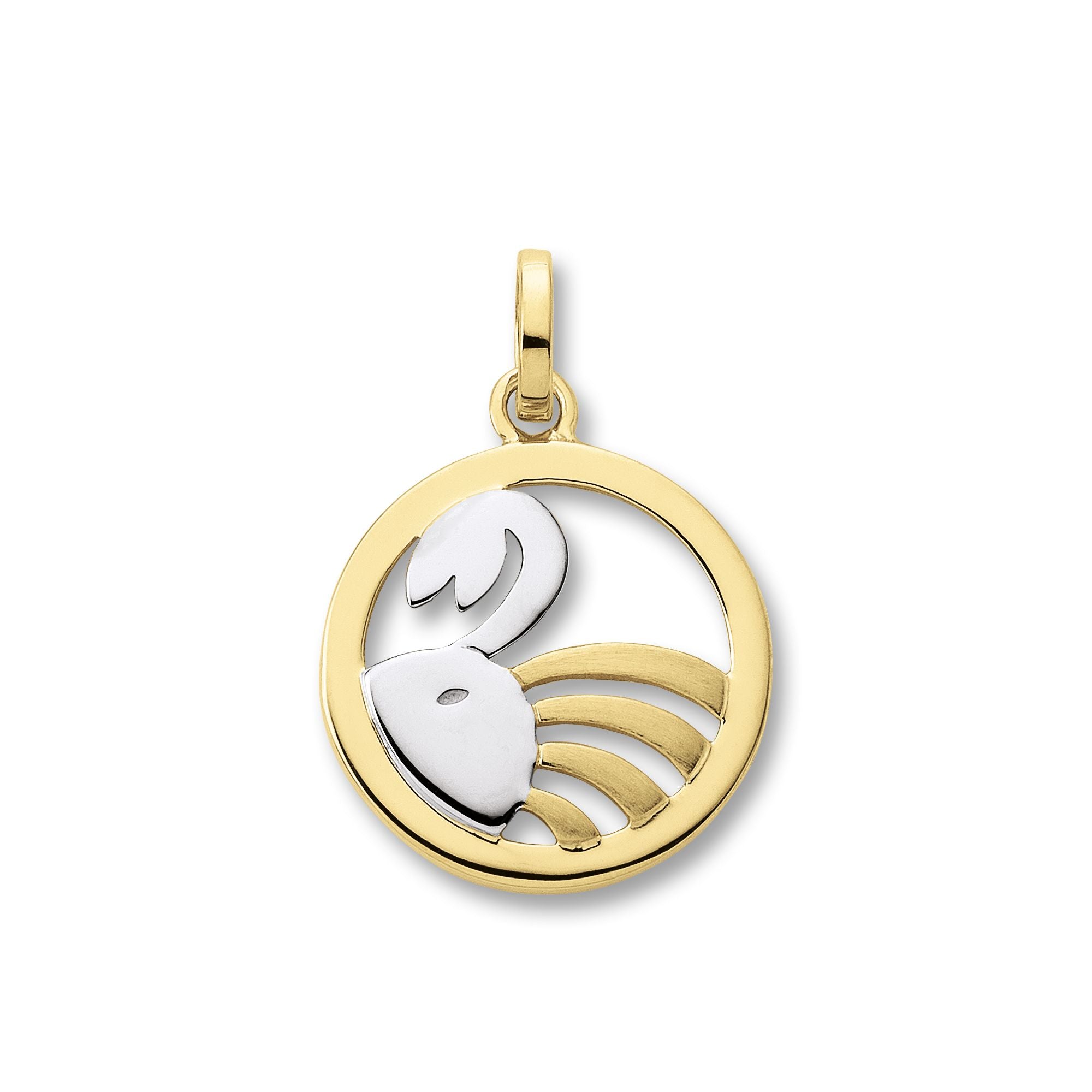 Anhänger in Bicolor Gold mit Sternzeichen Motiv - Juwelier Donkel