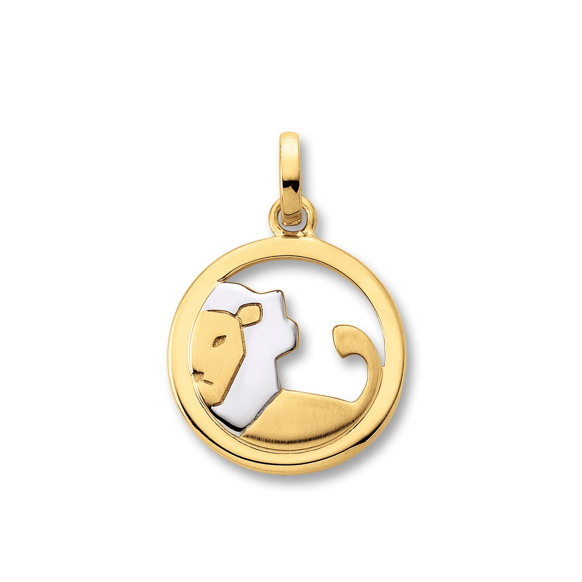 Anhänger in Bicolor Gold mit Sternzeichen Motiv - Juwelier Donkel