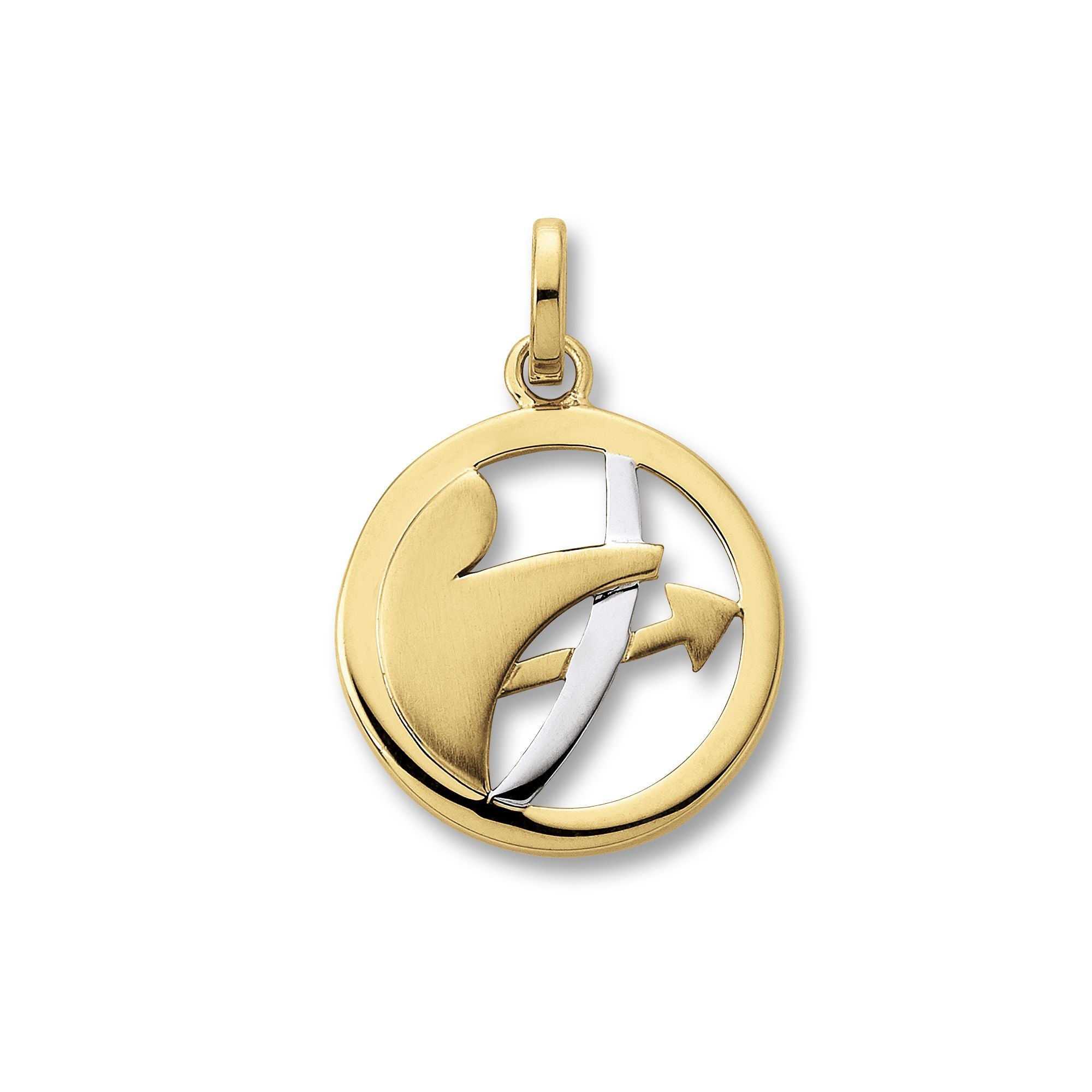 Anhänger in Bicolor Gold mit Sternzeichen Motiv - Juwelier Donkel