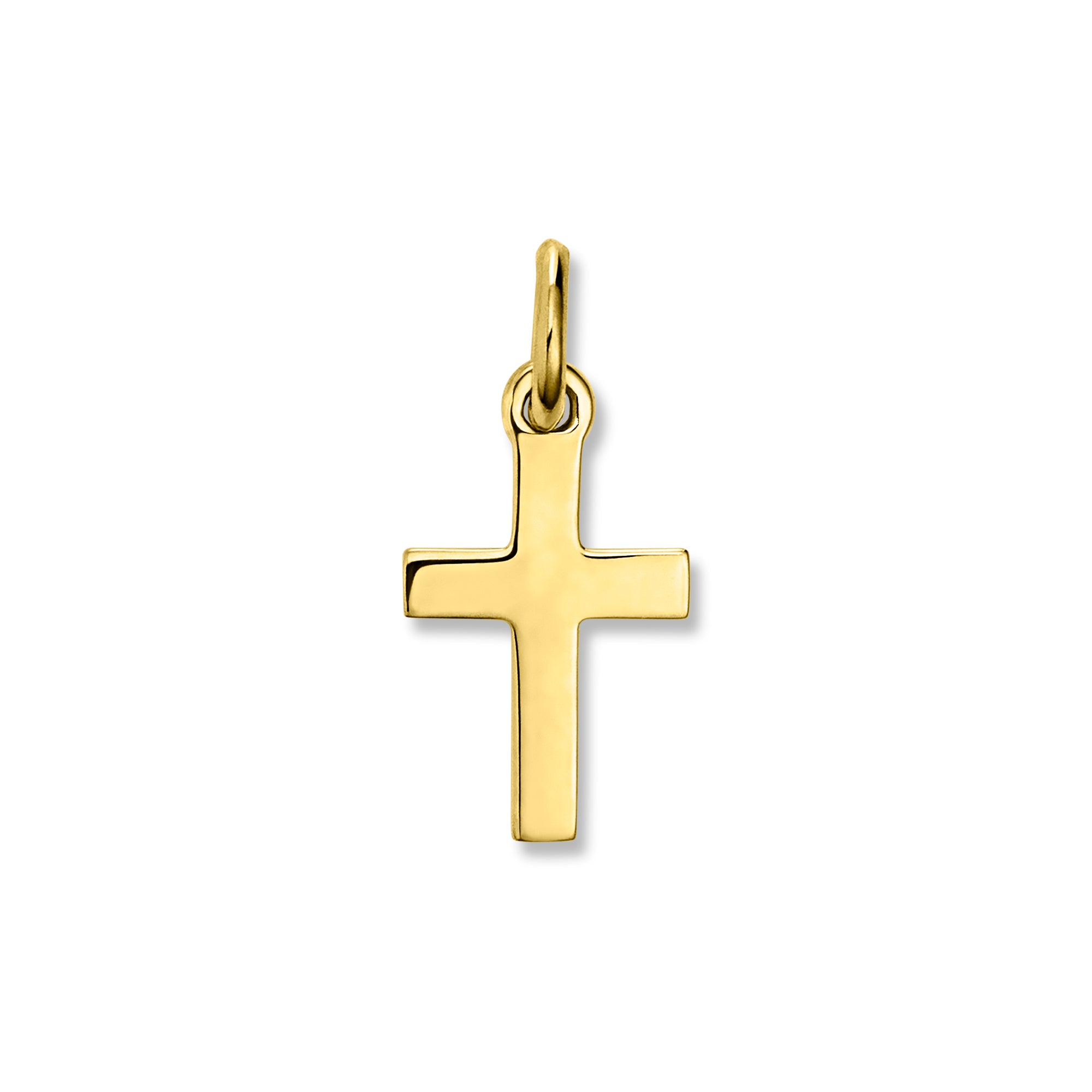 Anhänger Kreuz 333 Gelbgold 14mm