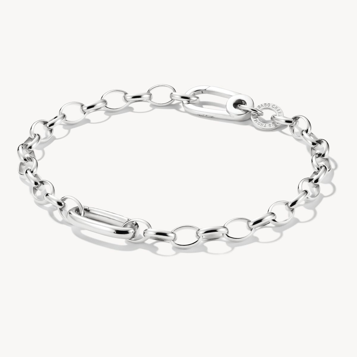 THOMAS SABO - Charm-Armband mit einem Connect Link klein Silber/ Gold