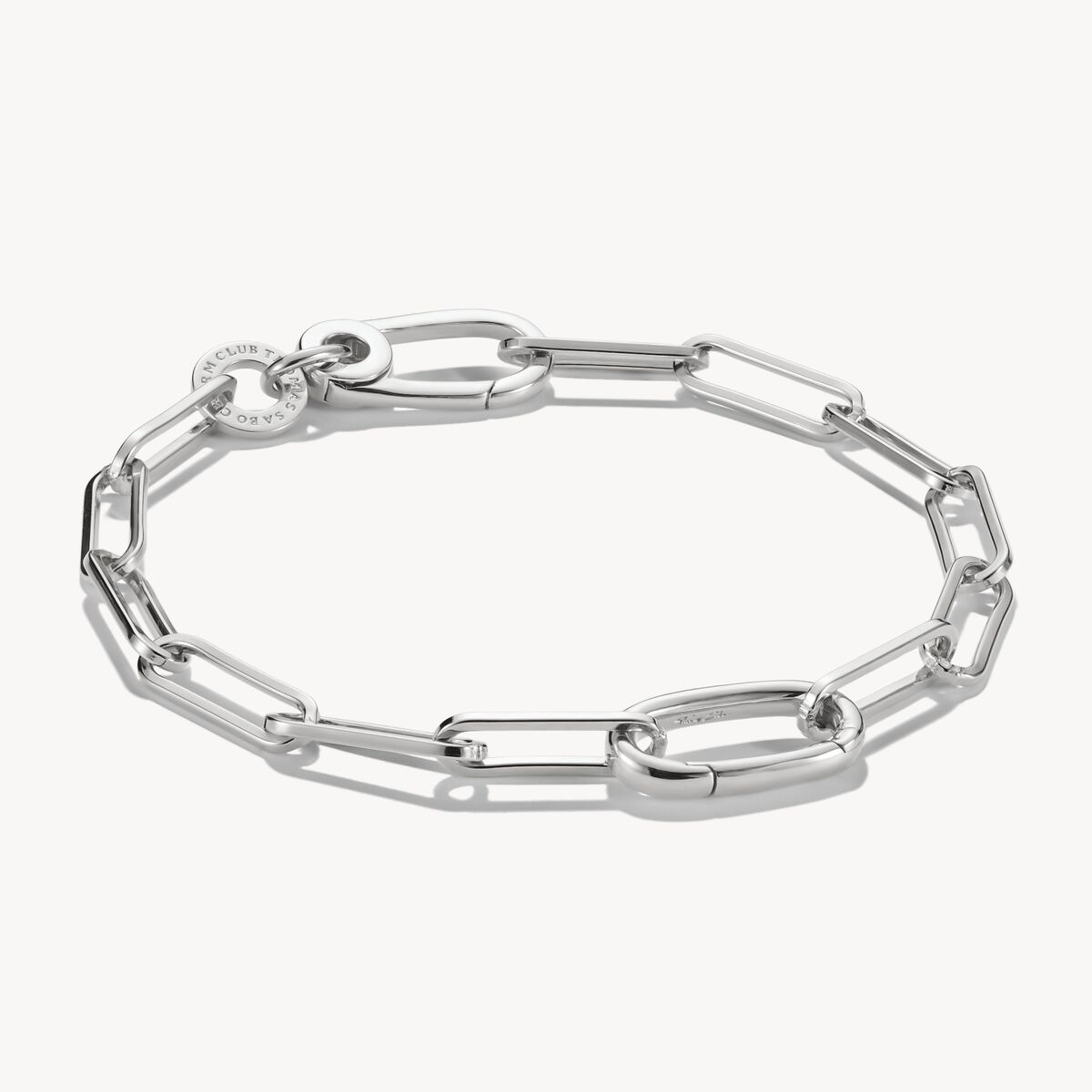THOMAS SABO - Charm-Armband Paperclip mit einem Connect Link silber/vergoldet