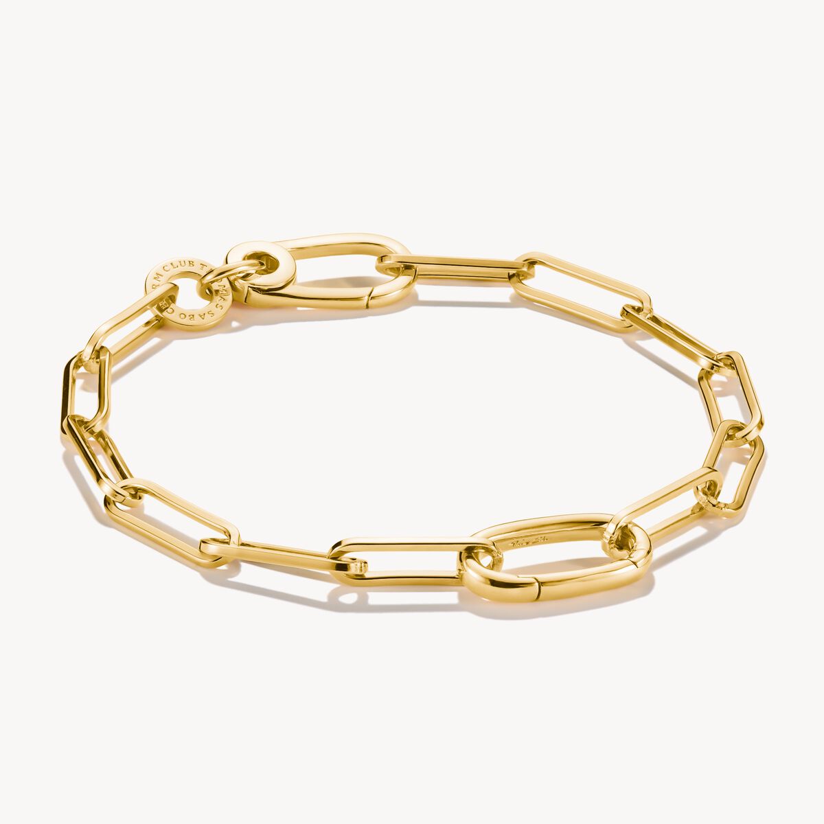 THOMAS SABO - Charm-Armband Paperclip mit einem Connect Link silber/vergoldet