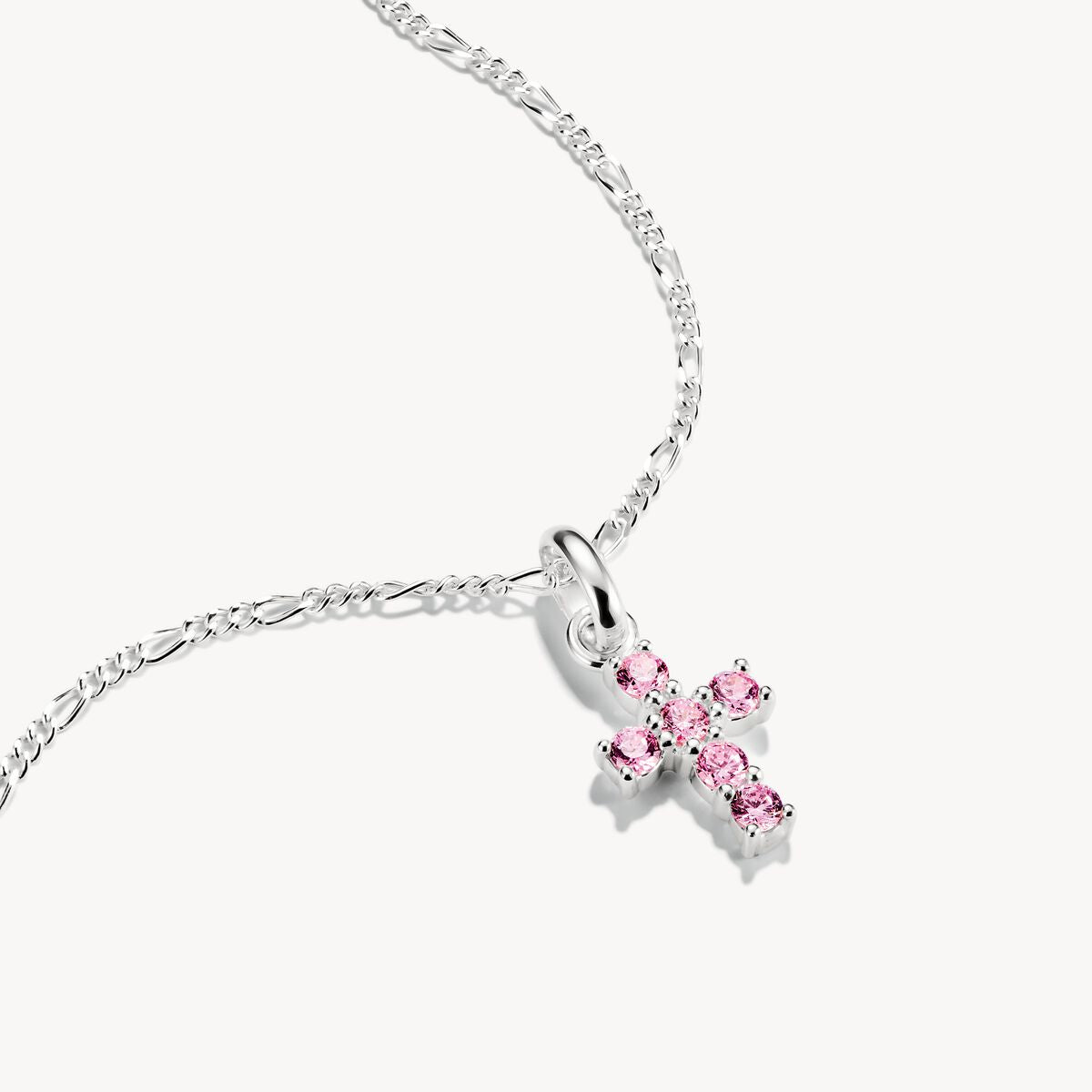 THOMAS SABO - Charm-Anhänger Kreuz mit Steinen Connect Silber