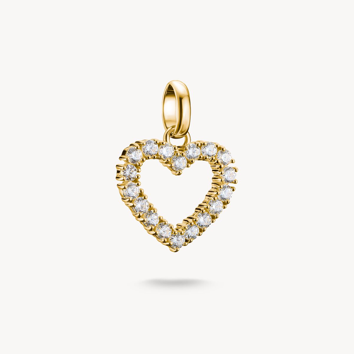 THOMAS SABO - Charm-Anhänger Herz mit Steinen Connect CC1237