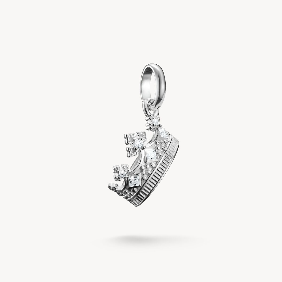THOMAS SABO - Charm-Anhänger Krone mit Steinen Connect Silber