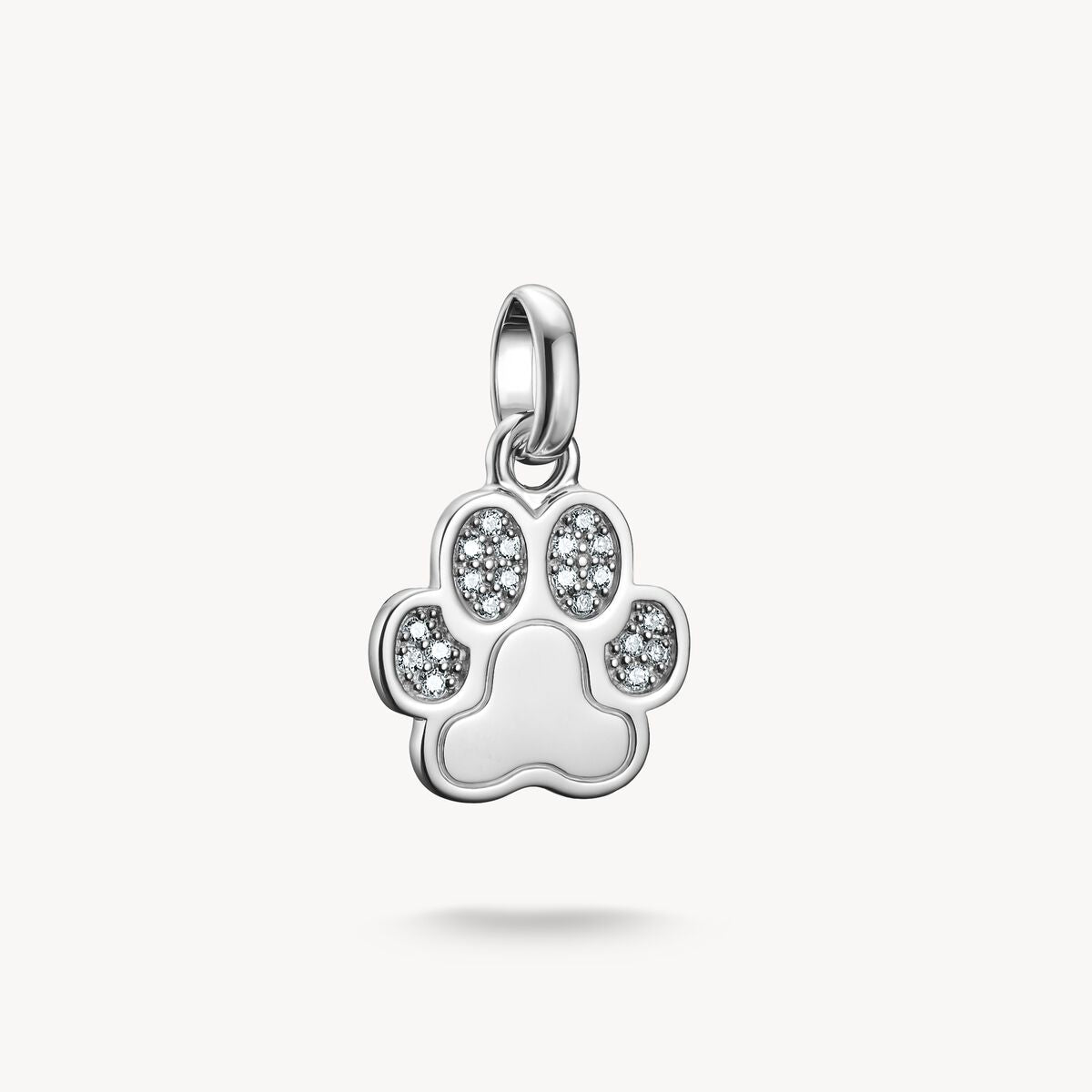 THOMAS SABO - Charm-Anhänger Pfote mit Steinen Connect