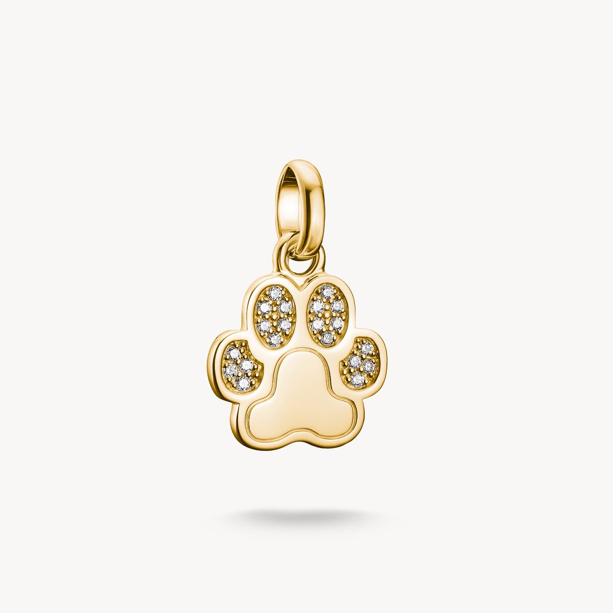 THOMAS SABO - Charm-Anhänger Pfote mit Steinen Connect