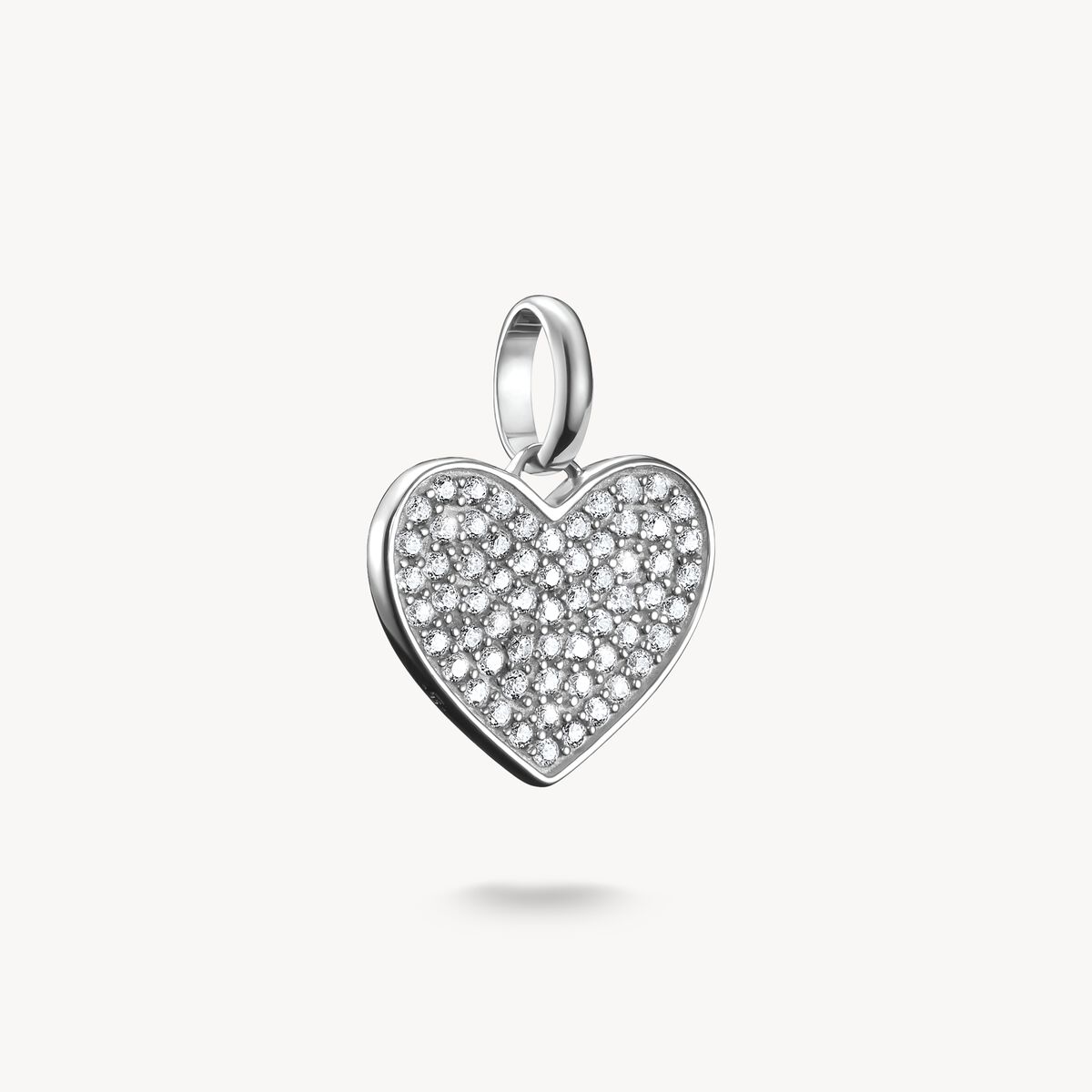 THOMAS SABO - Charm-Anhänger Pavé-Herz Connect Silber