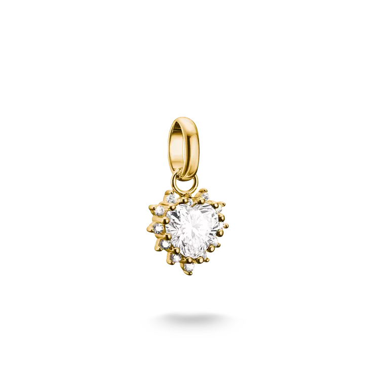 THOMAS SABO - Charm Herz mit weißem Zirkonia – Connect