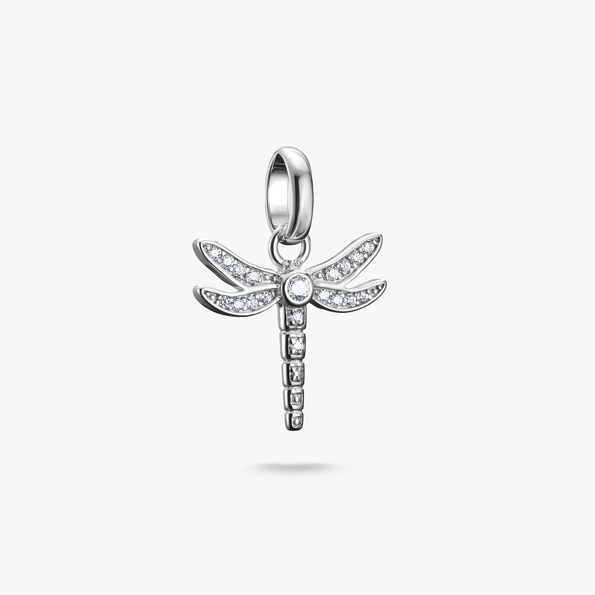 THOMAS SABO - Charm-Anhänger Libelle mit Steinen Connect Silber