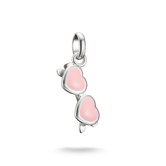 THOMAS SABO - Charm-Anhänger Pink Sonnenbrille Connect Silber