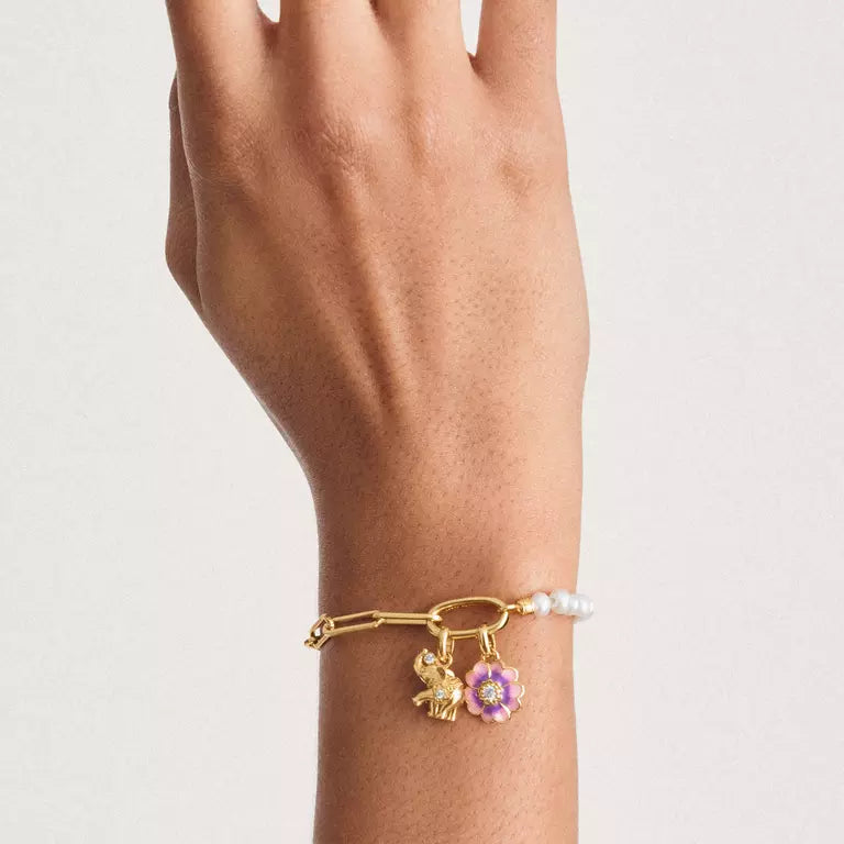 THOMAS SABO - Charm Elefant mit weißem Zirkonia – Connect