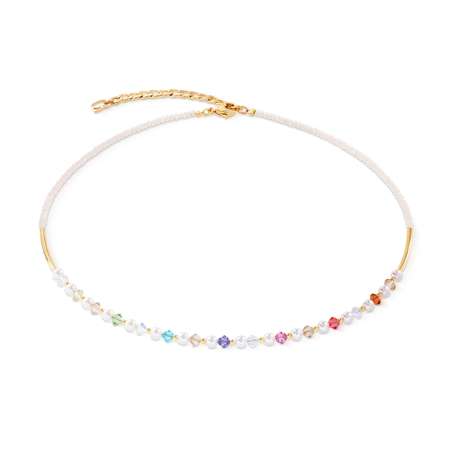 COEUR DE LION - Princess Pearls Halskette gold rainbow