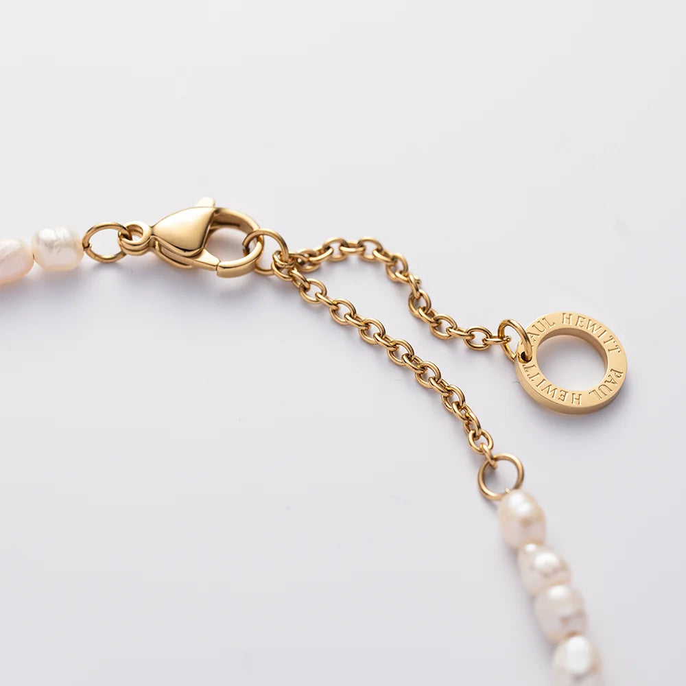 PAUL HEWITT - Armkette Pearl aus recyceltem Edelstahl vergoldet