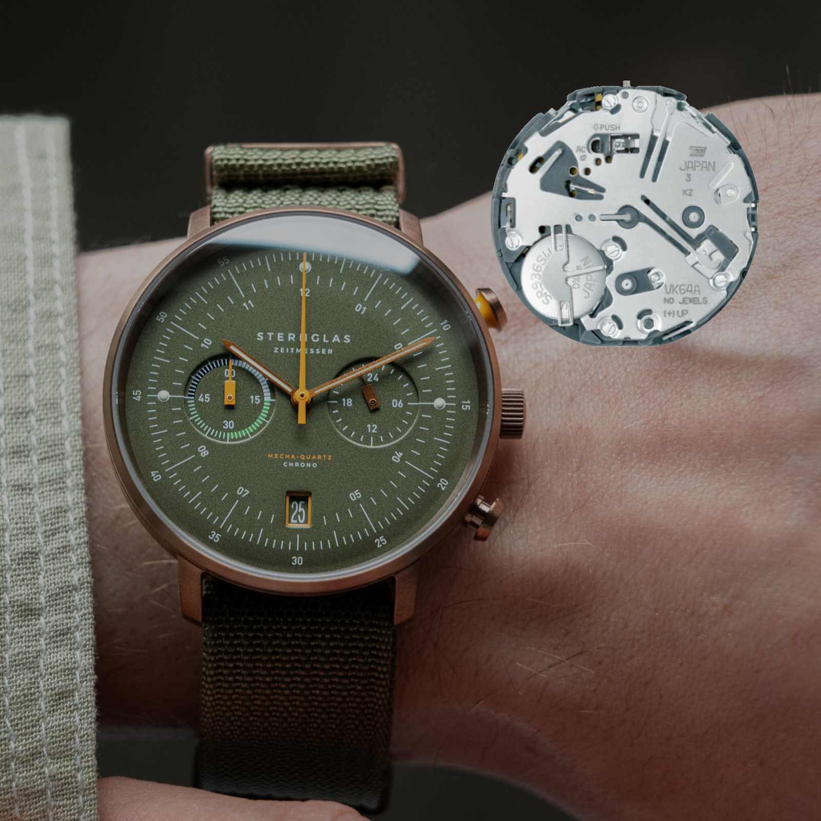 STERNGLAS - Hamburg Chrono dunkelgrün