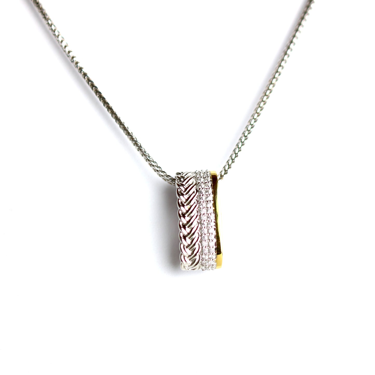WILHELM MÜLLER - Halskette in Silber mit Zirkonia