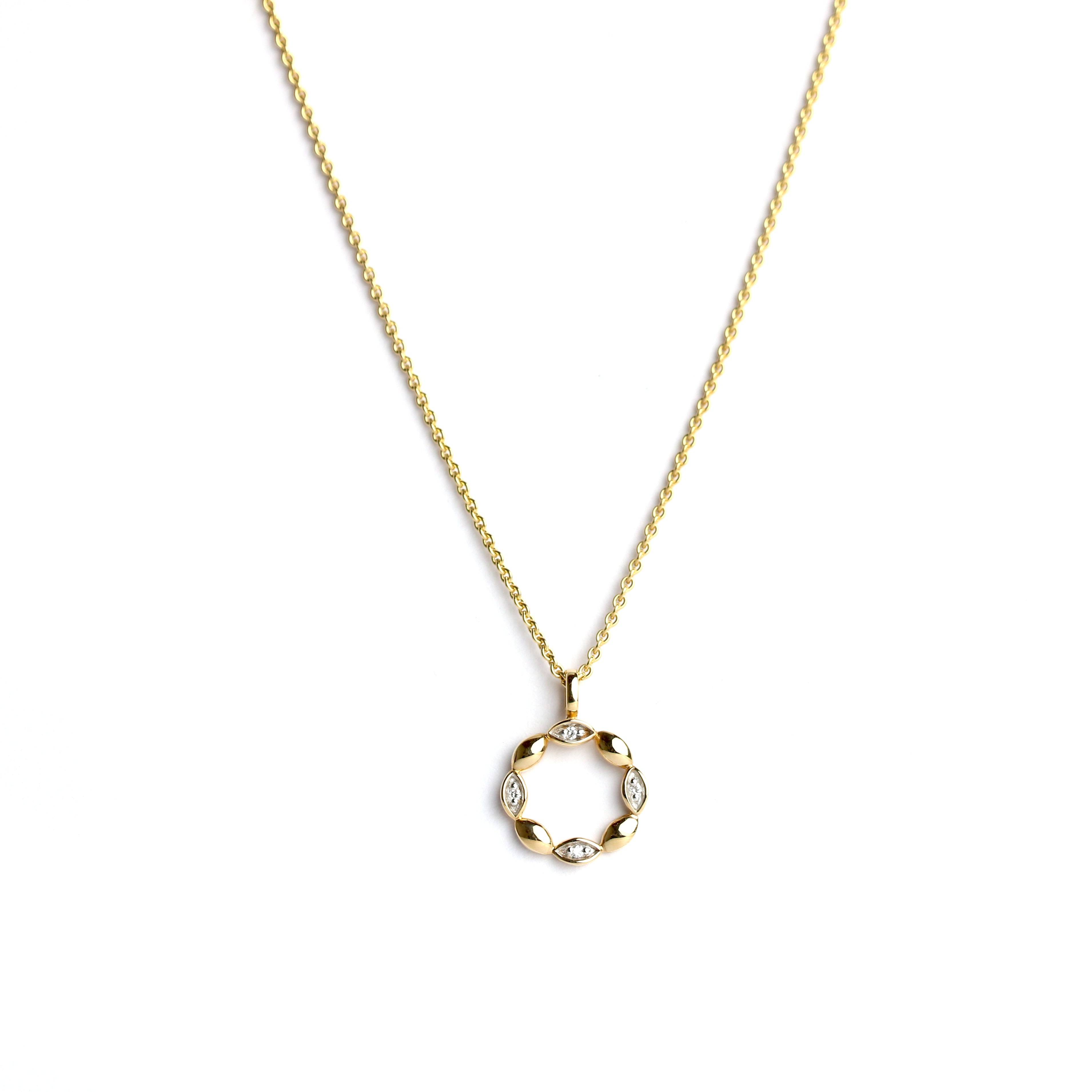 ELAINE FIRENZE - Anhänger run in Gold mit Brillanten