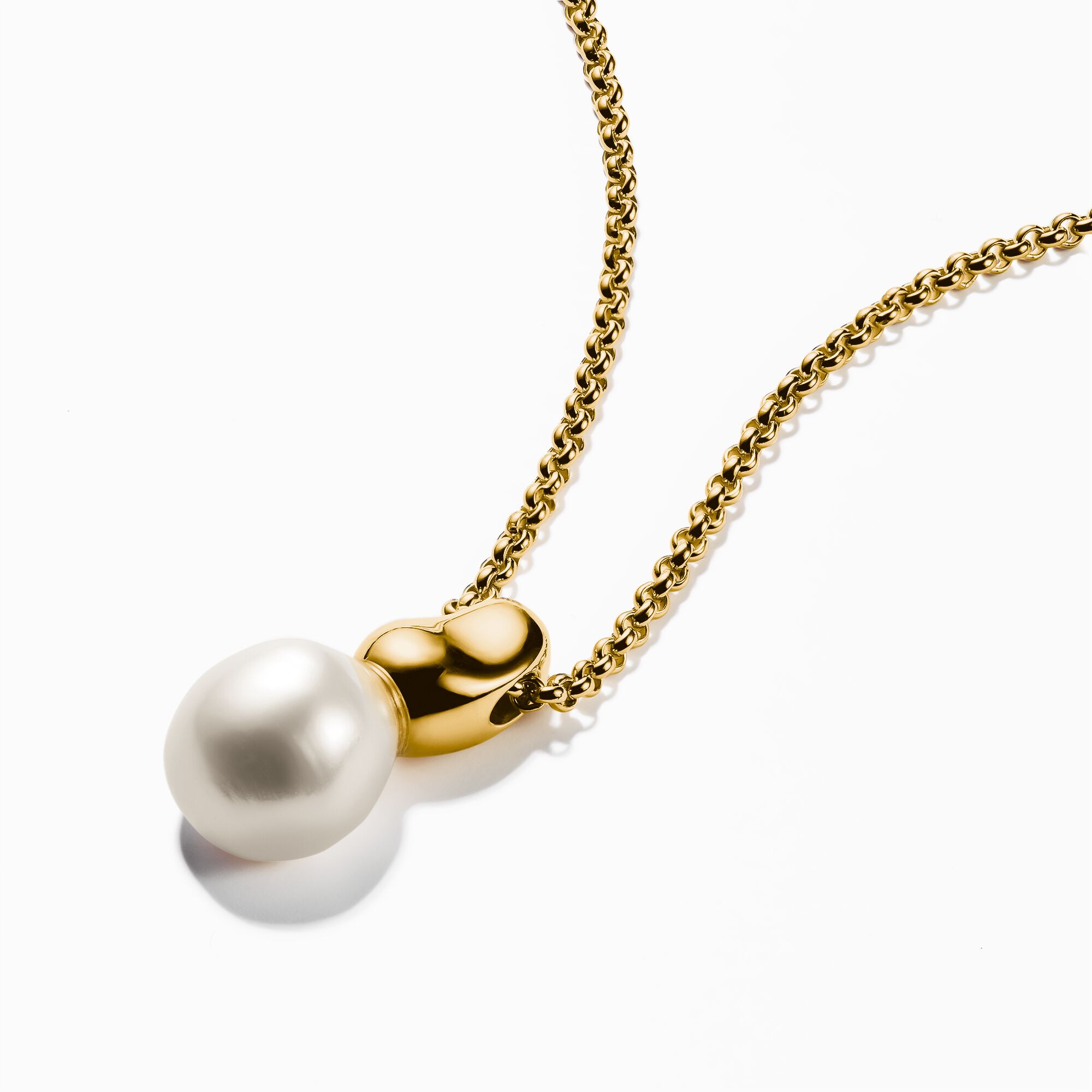 THOMAS SABO - Kette mit Perlen-Anhänger Natural Beauty vergoldet