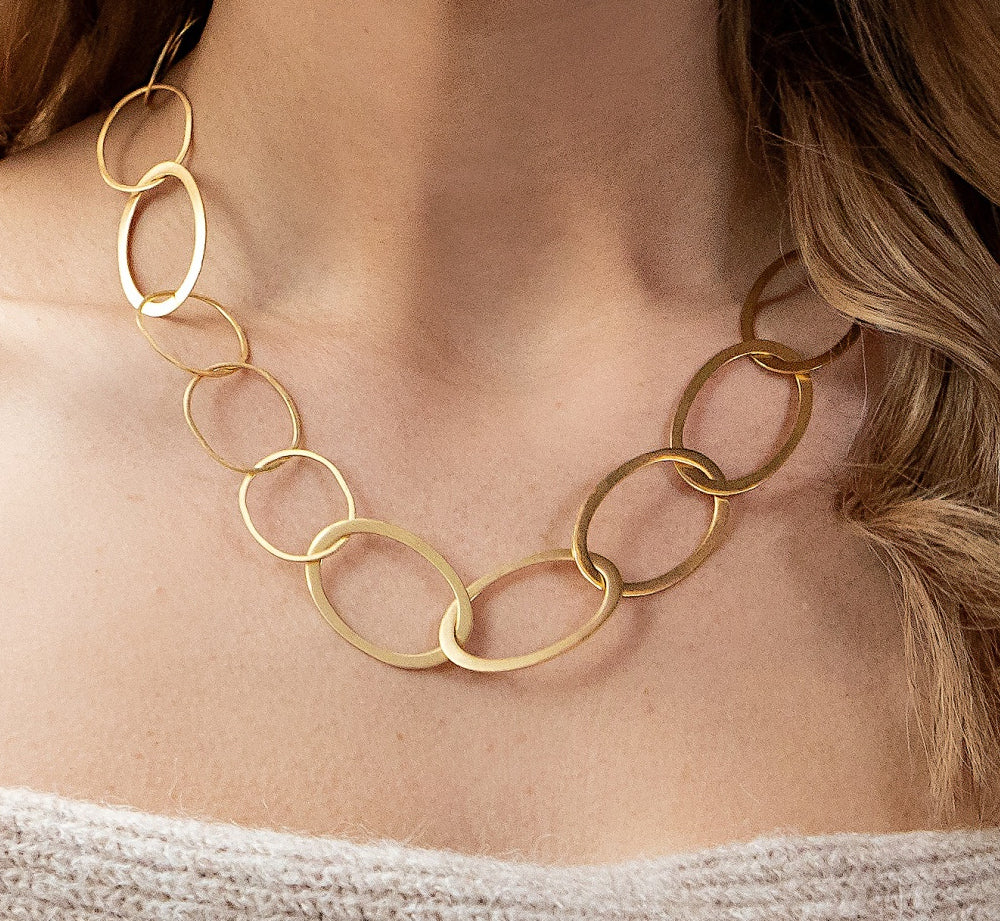BASTIAN INVERUN - Halskette Golden Hour in Silber vergoldet - Juwelier Donkel