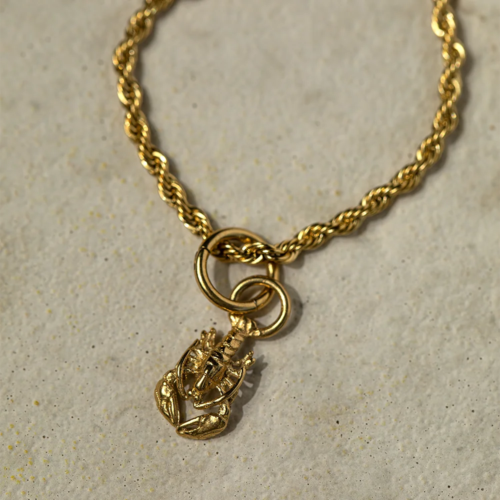 PAUL HEWITT - Armkette Rope Chain aus recyceltem Edelstahl vergoldet